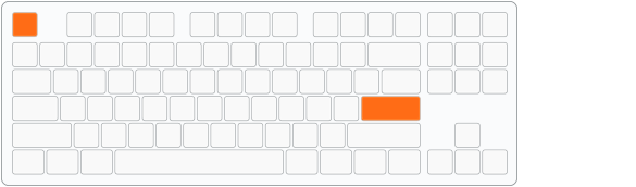텐키리스(TKL) 배열. 풀배열 대비 가로 81%.