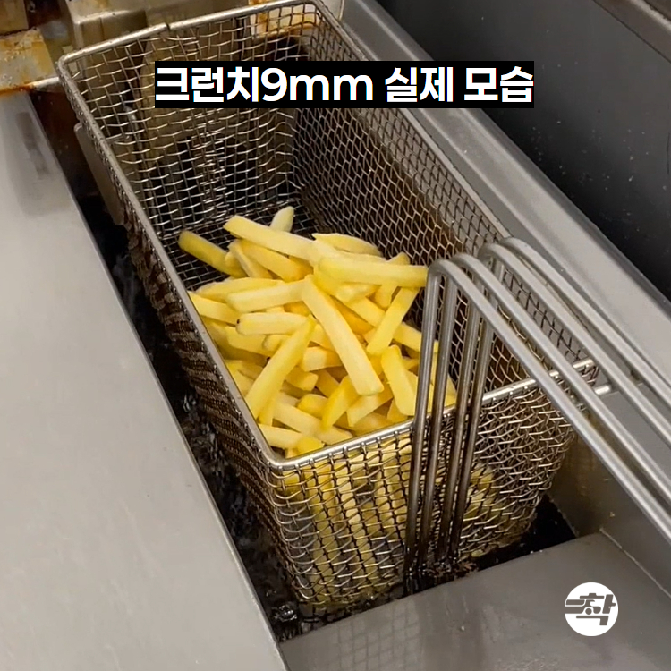 탑차배송 크런치9mm 에코프로스트 벨기에 감자튀김 3박스