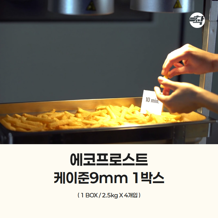 탑차배송 케이준 에코프로스트 벨기에 감자튀김 3박스