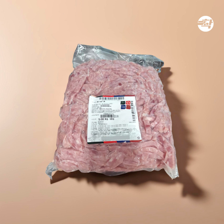 바스 채 모양 햄 볶음밥재료 부대찌개용