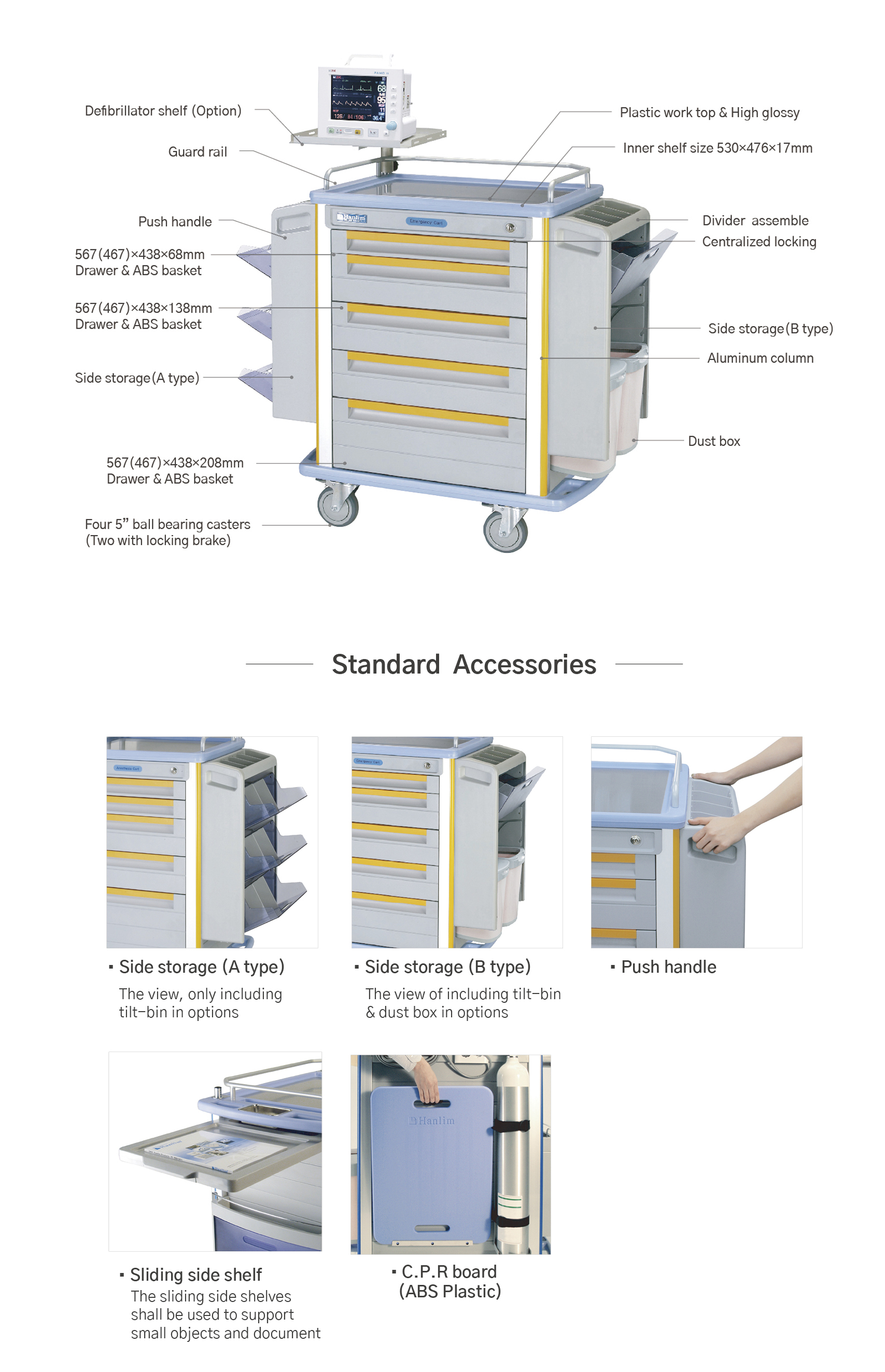 Emergency cart : |주|한림의료기