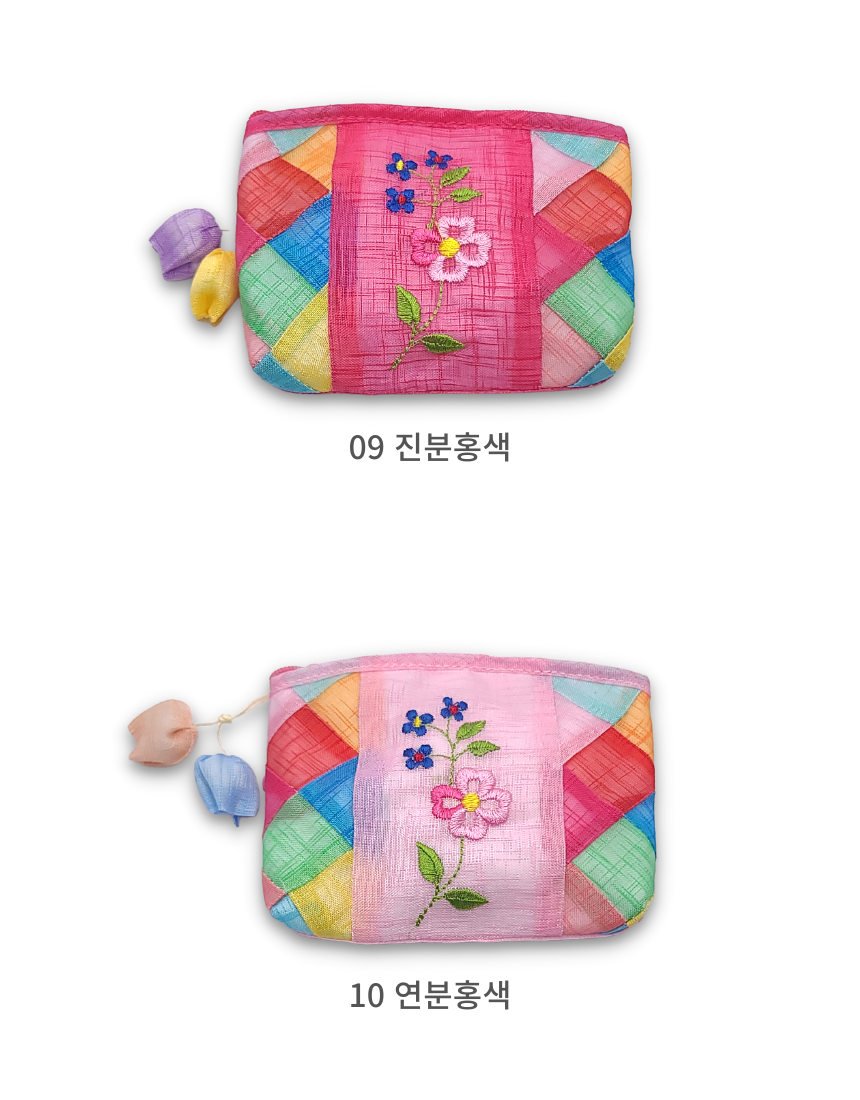 모시 자수 조각보 전통 동전지갑 미니 색동 지갑 파우치 한국 카드 동전 케이스 외국인 선물 기념품-모바일 11번가