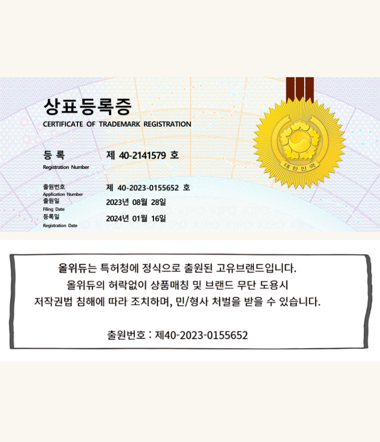 올위듀 마카롱 파우치 대용량 필통, 크림, 1개