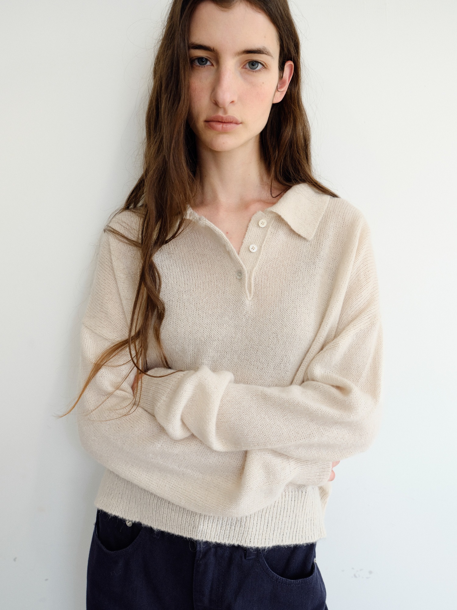 Alto Wool Collar Knit [Ivory]