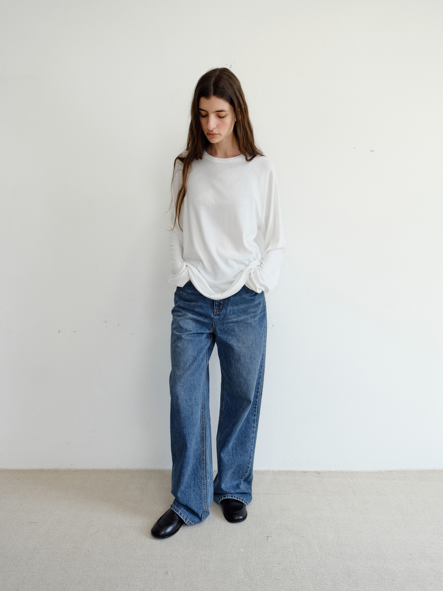 Ease Raglan T- shirt [Ivory]