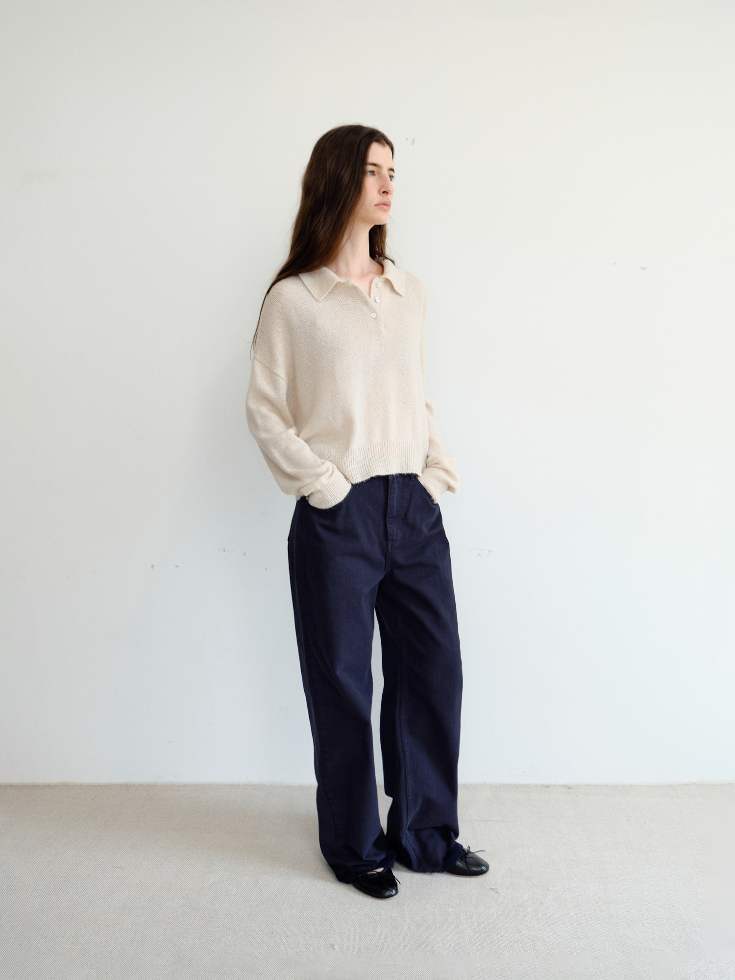 Alto Wool Collar Knit [Ivory]
