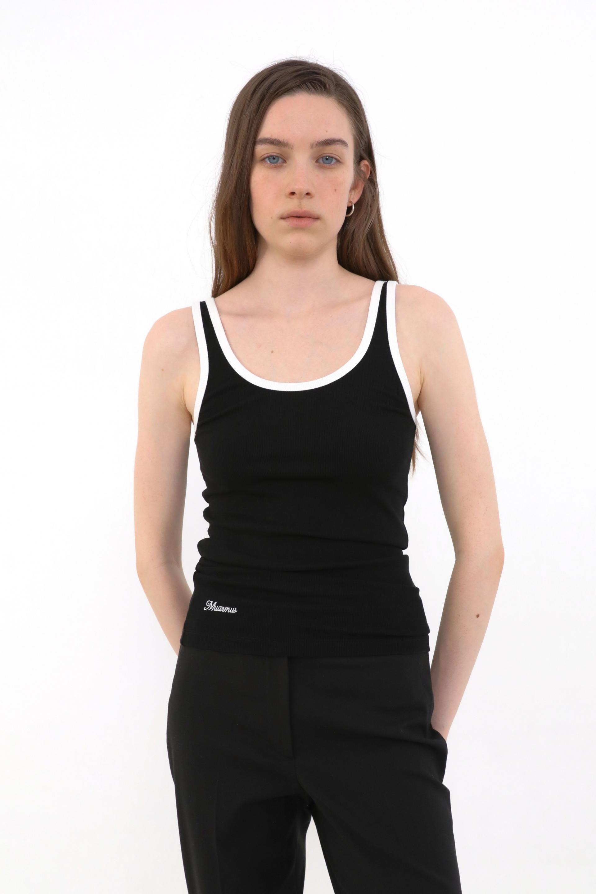 Leon Contrast Sleeveless [Black]