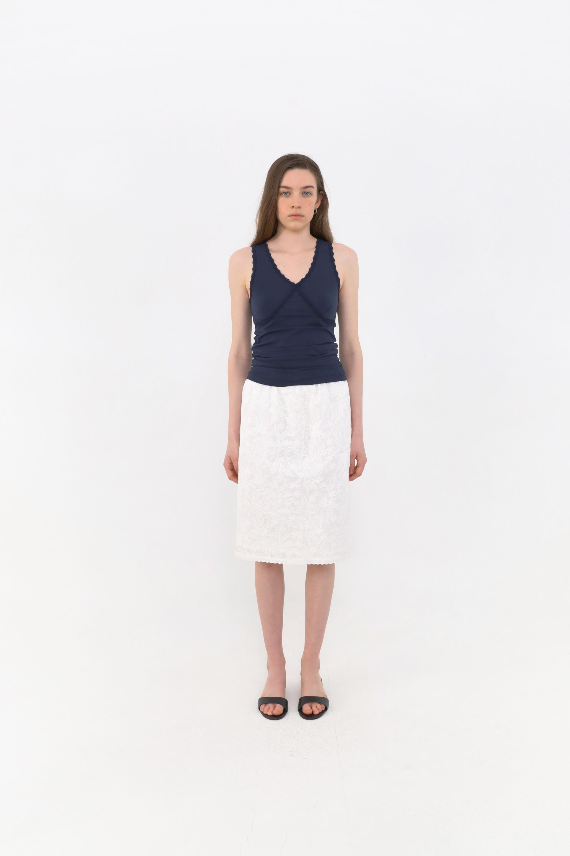 Eto Lace Sleeveless [Navy]