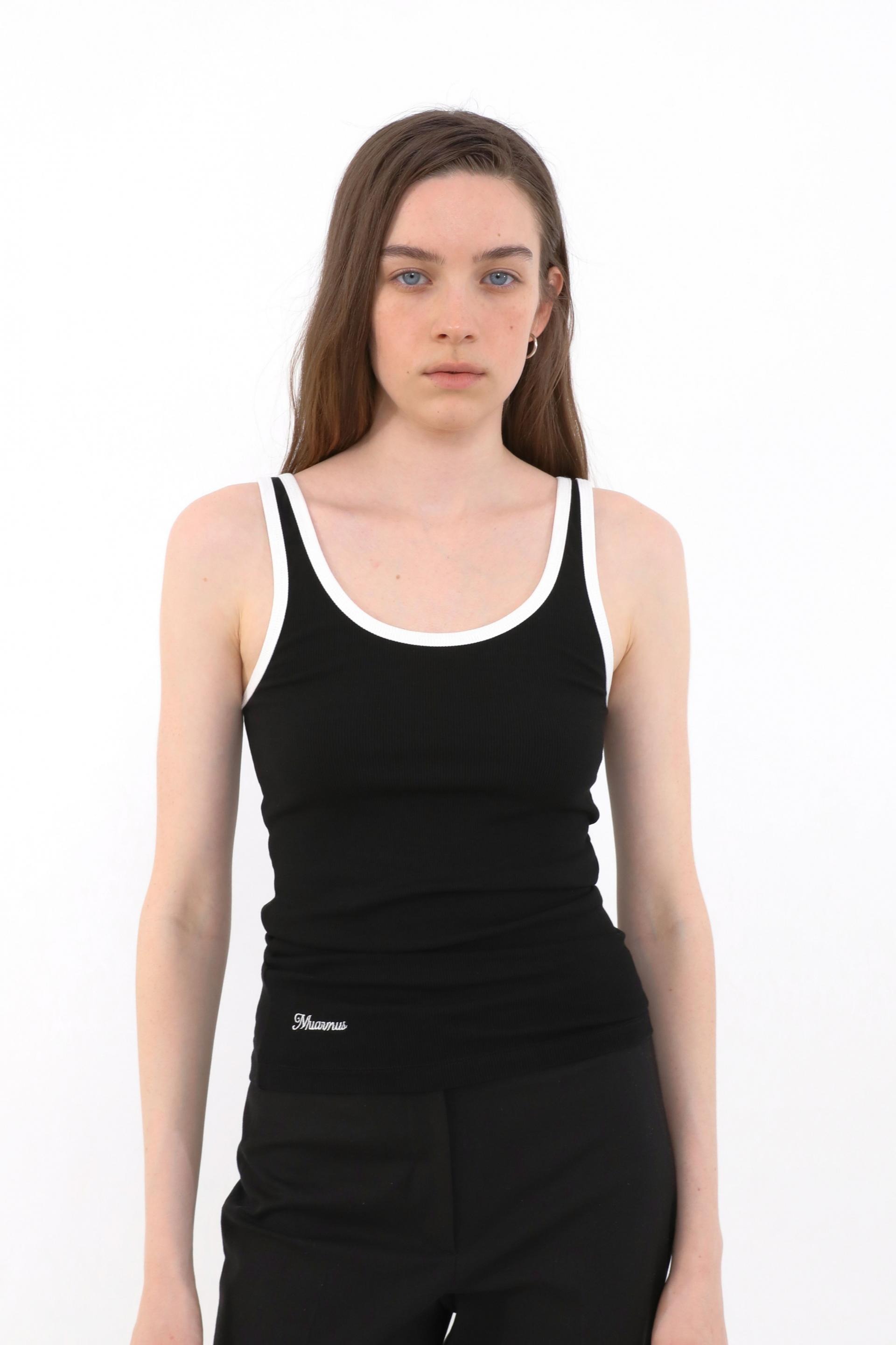 Leon Contrast Sleeveless [Black]