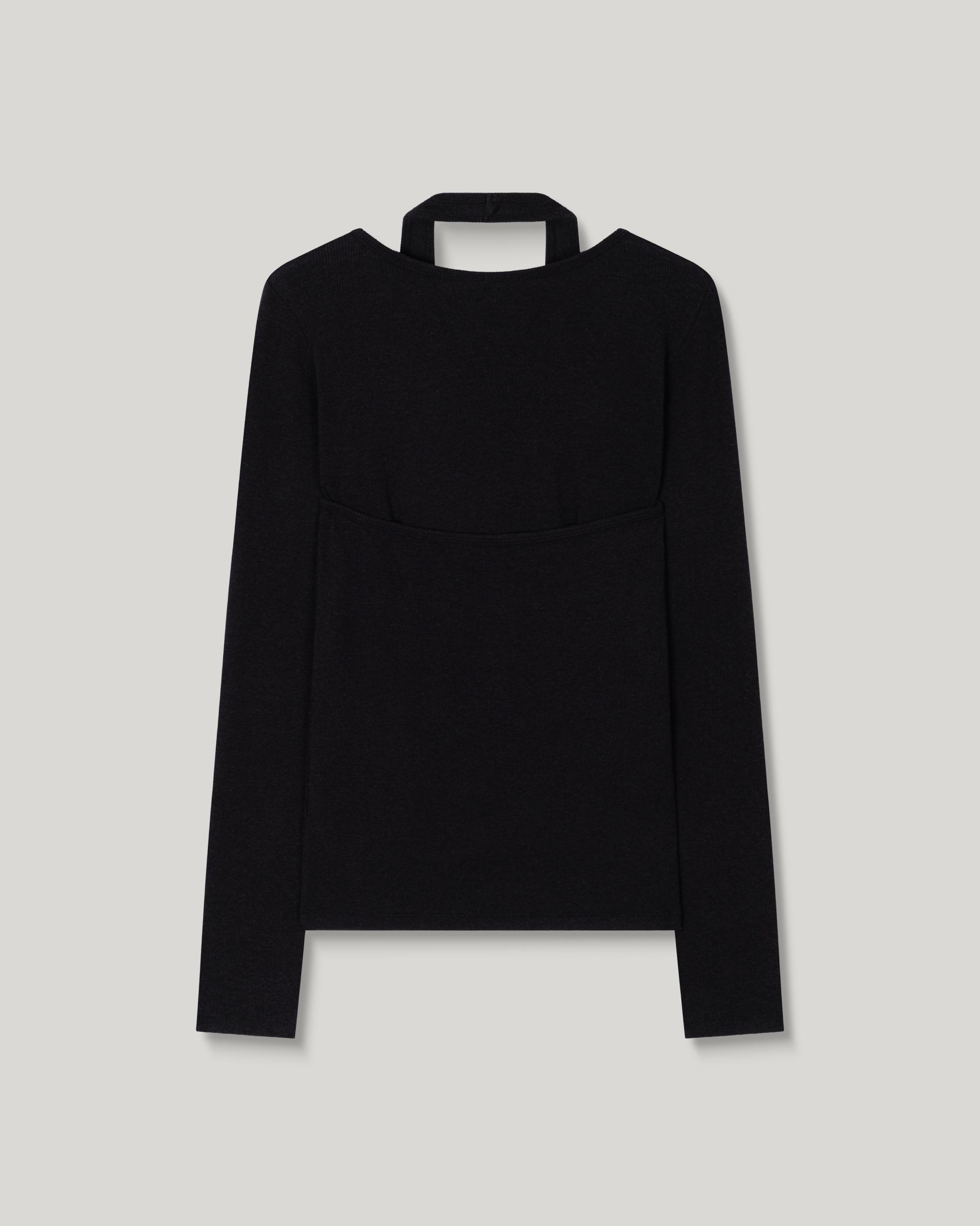 Loop Halter T-shirt [Black]