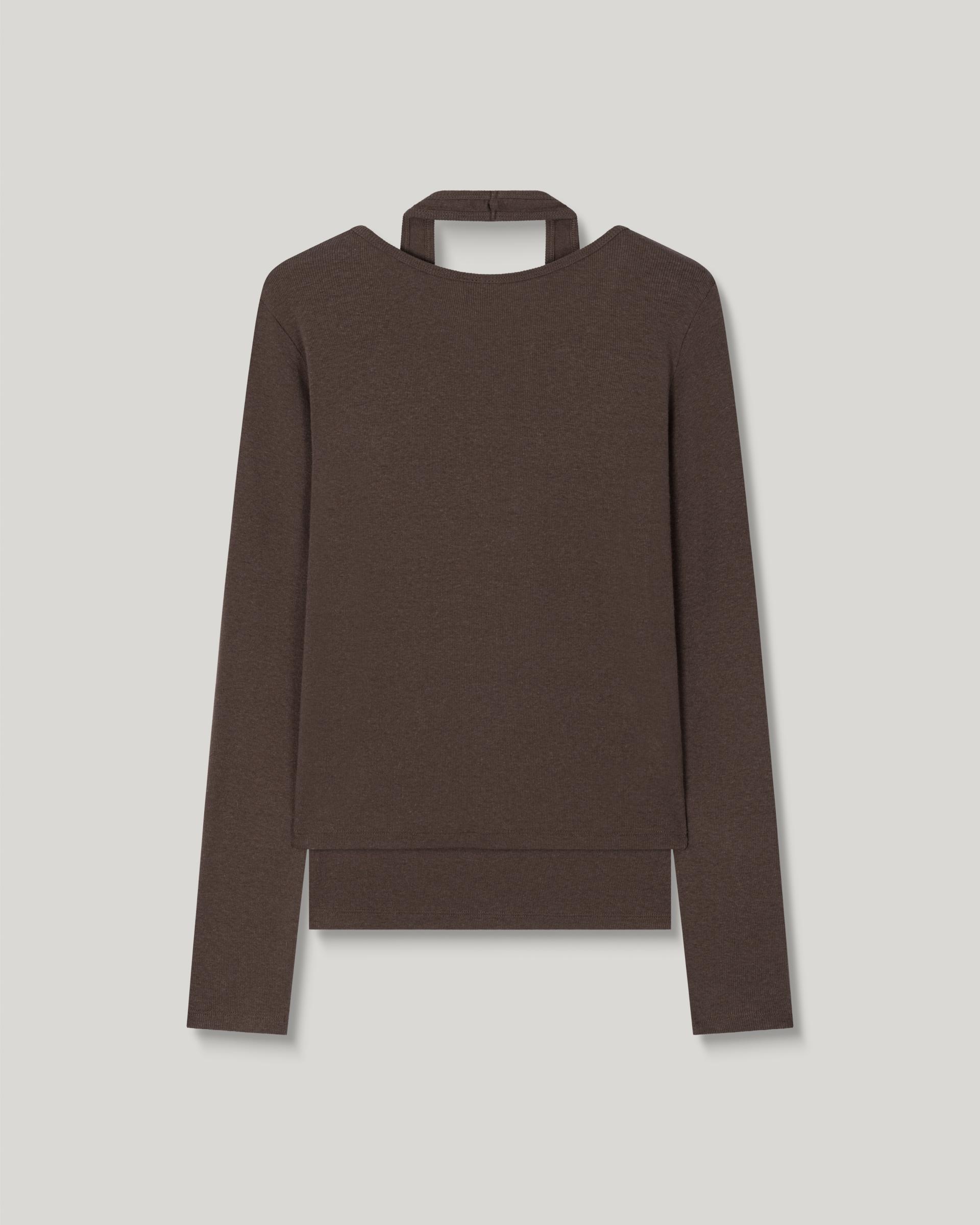 Loop Halter T-shirt [Brown]