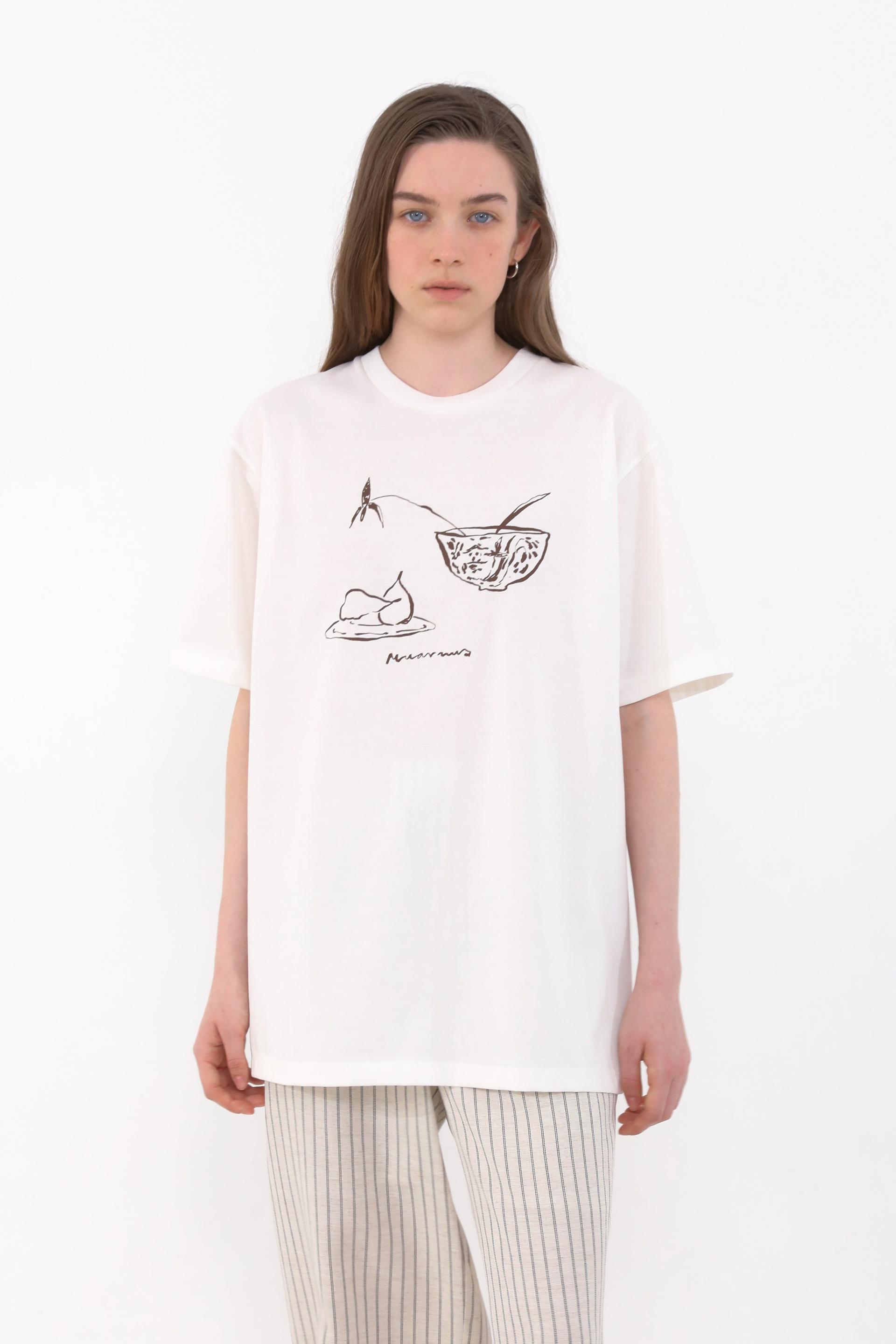 Carla X Fruit Drawing T-Shirt [Ivory]