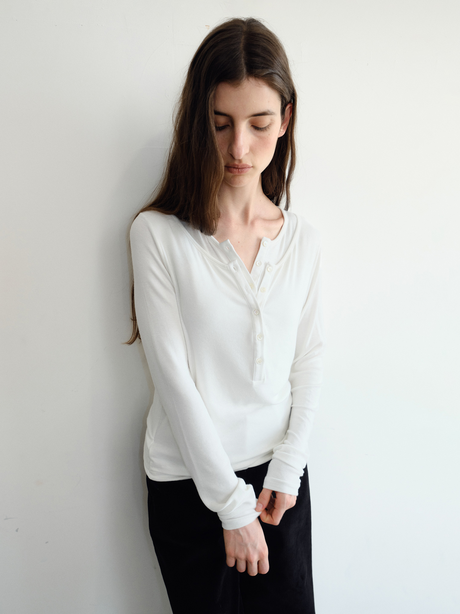 Veil Layered T-shirt [Ivory]