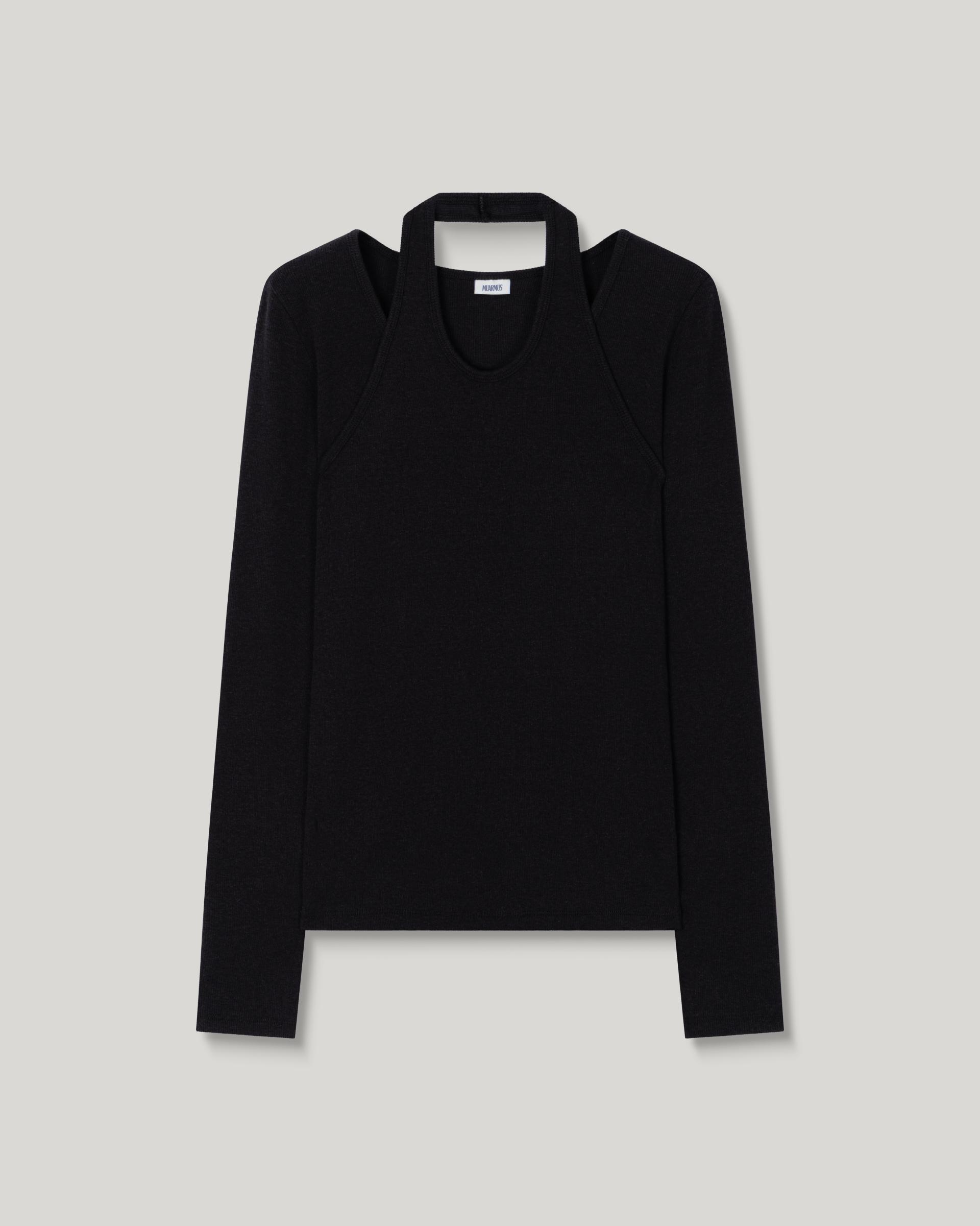 Loop Halter T-shirt [Black]