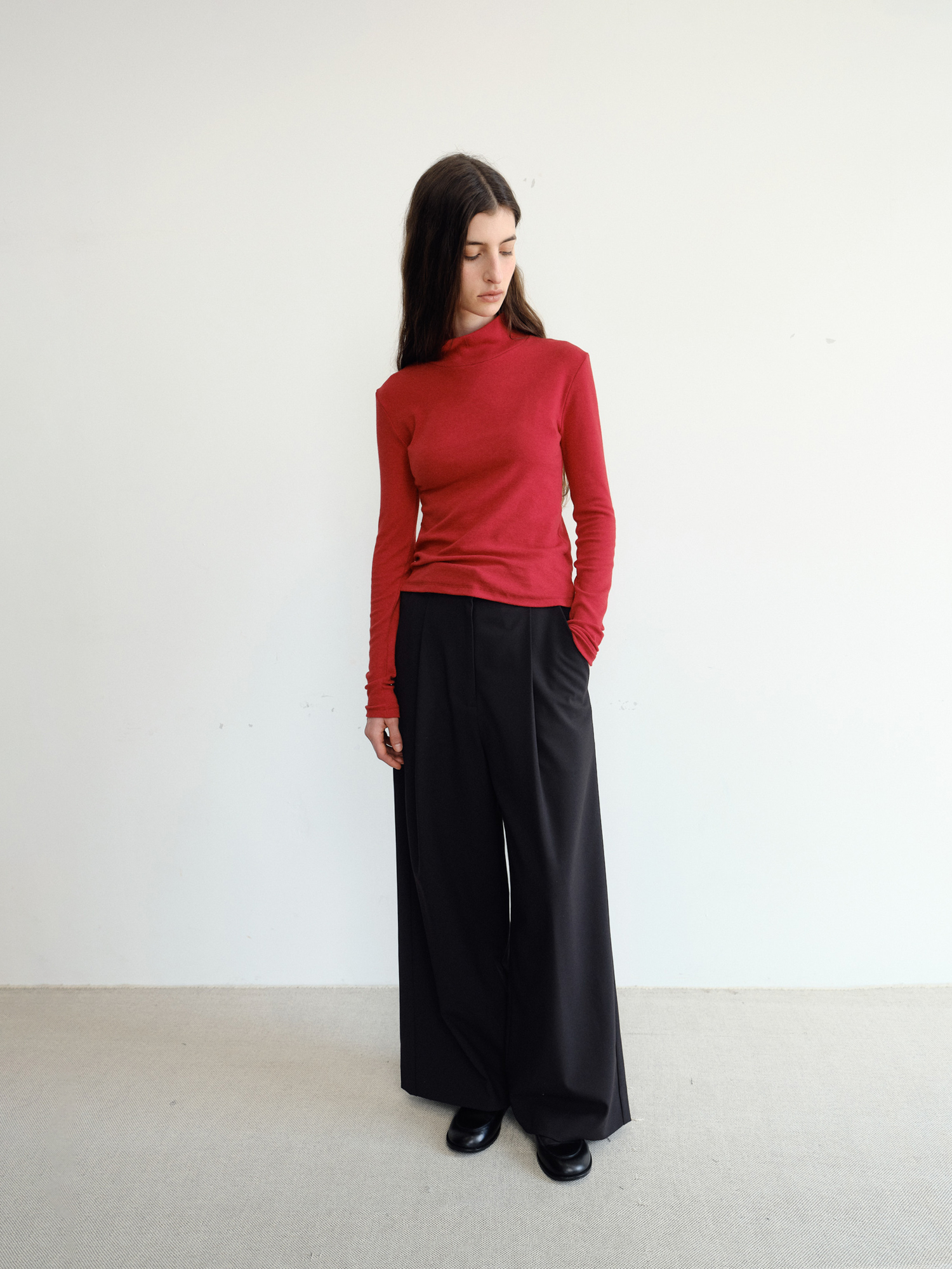 Roven Wool Turtleneck [Red]