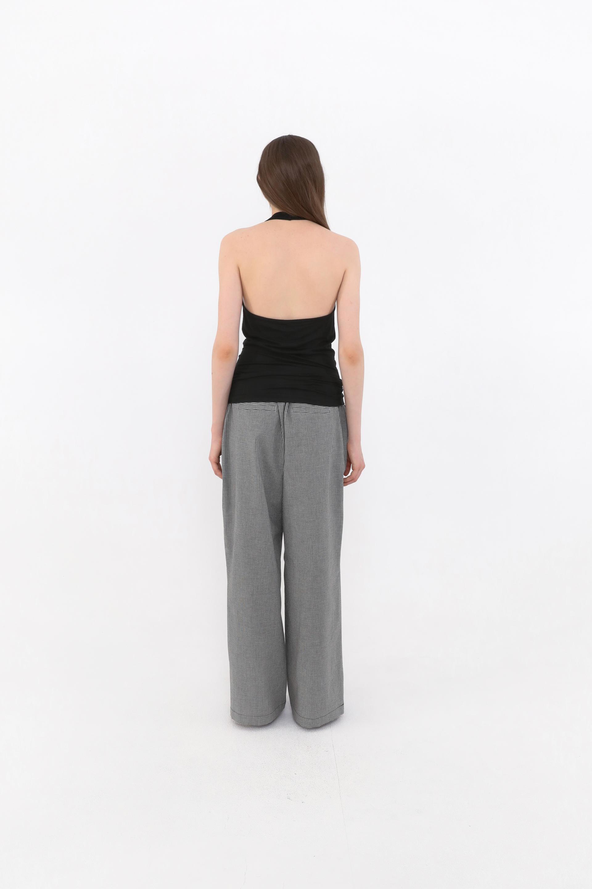Draped Halterneck Sleeveless [Black]