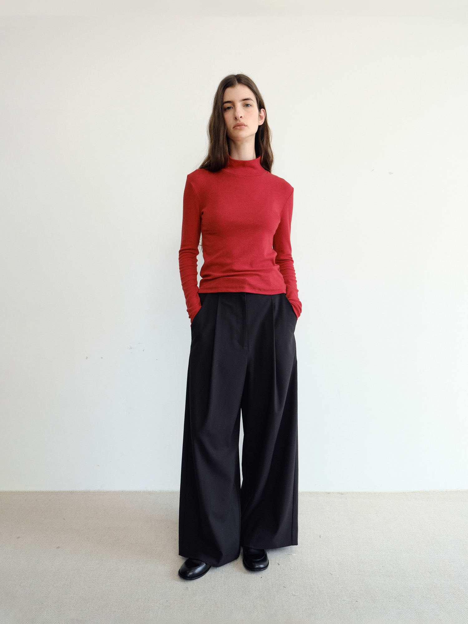 Roven Wool Turtleneck [Red]