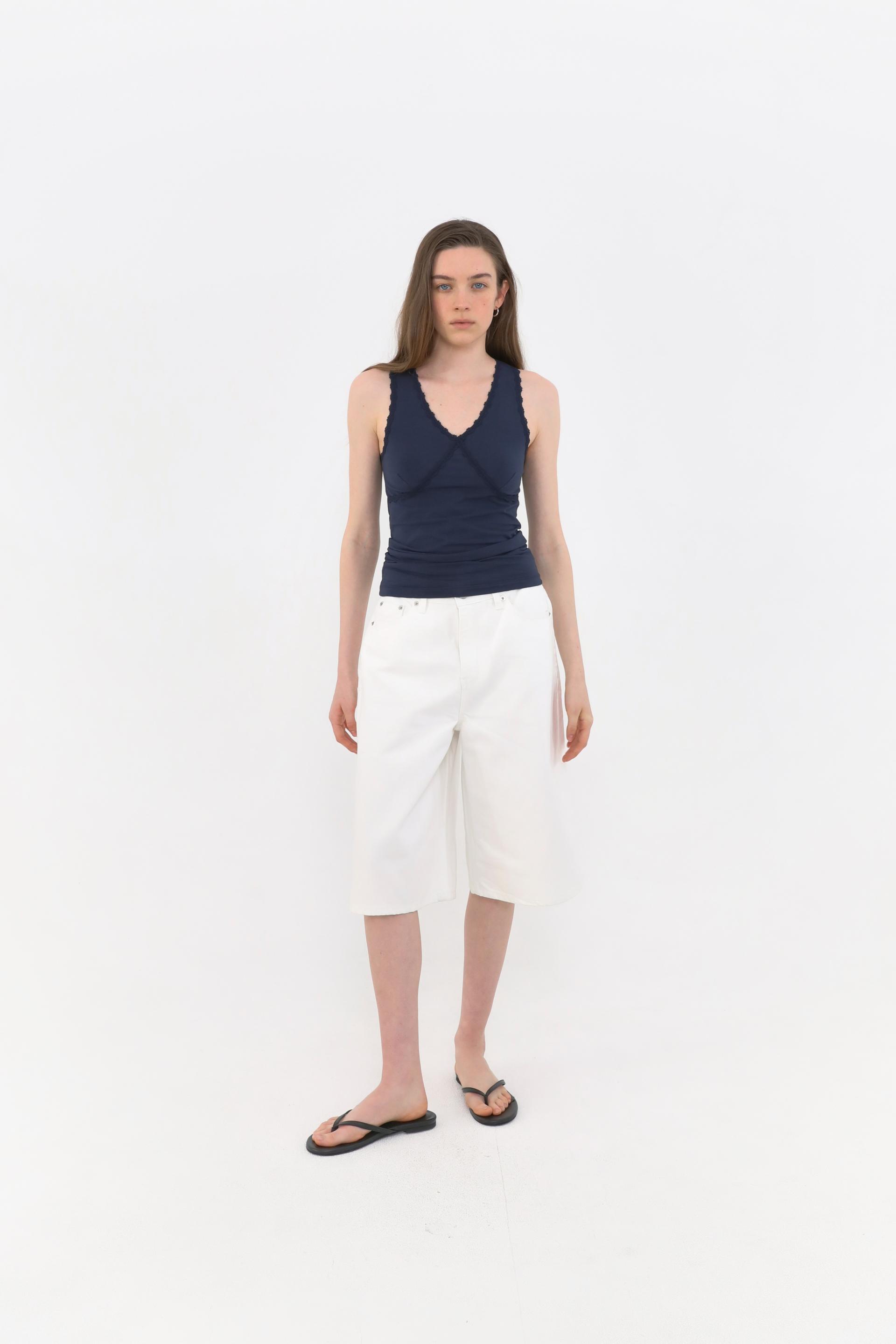 1960 Bermuda Denim [White]