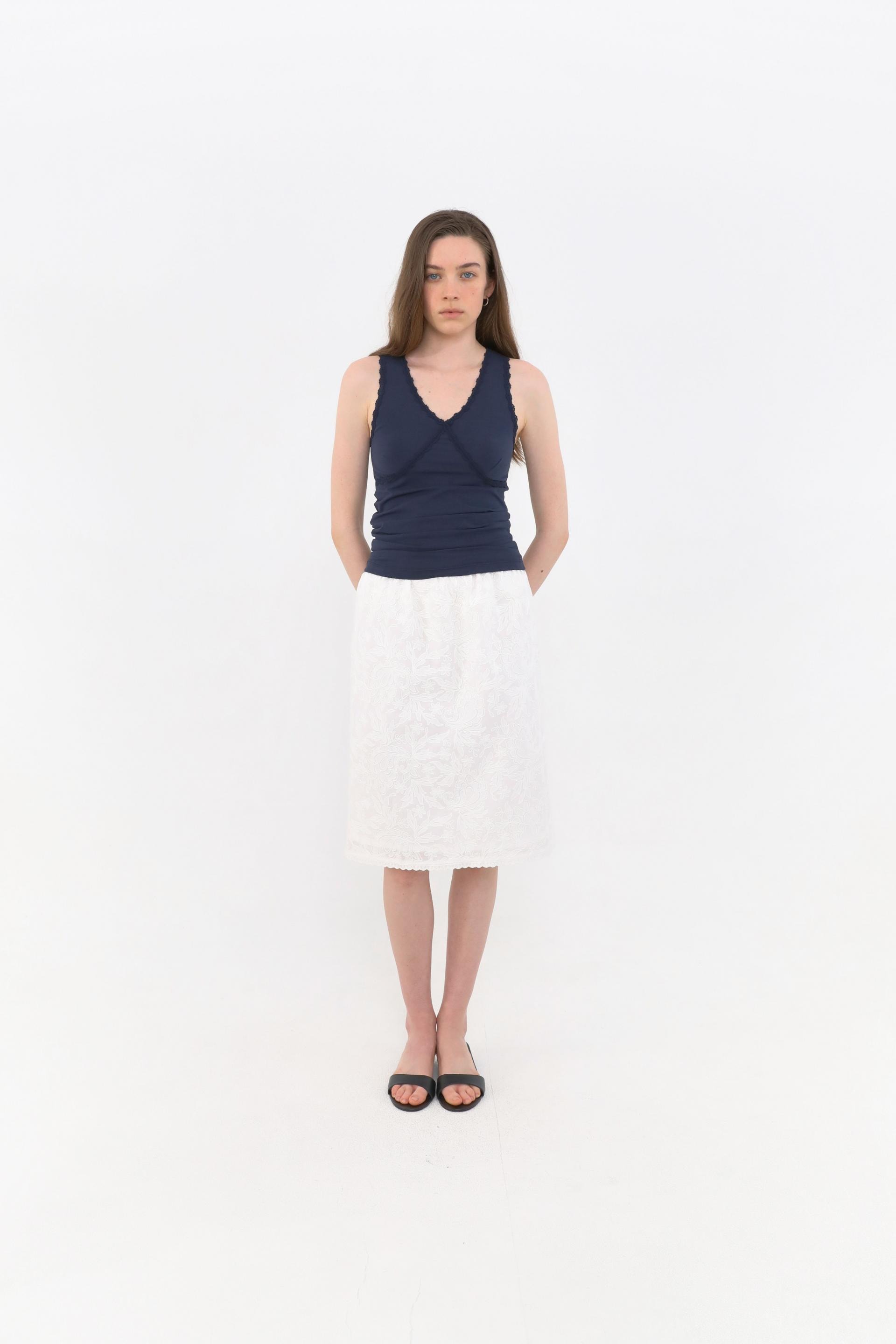 Eto Lace Sleeveless [Navy]