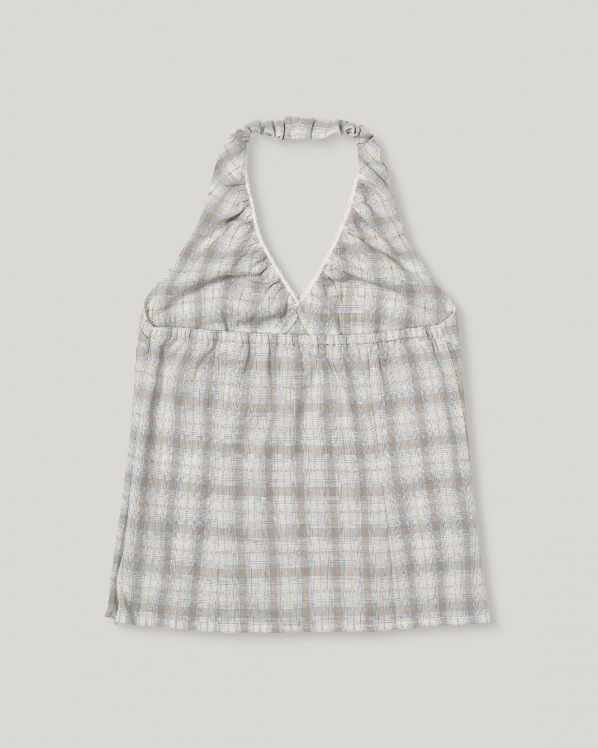 Plaid Halterneck Blouse [Checked]
