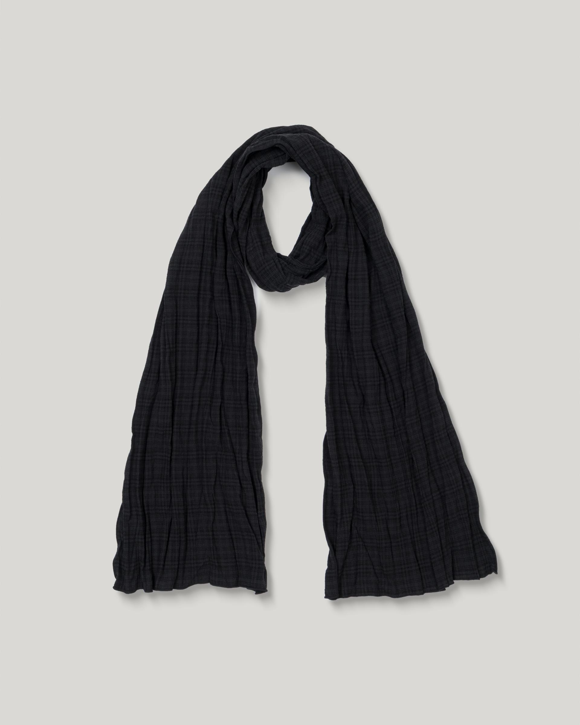 Ripple Check Scarf [Black]