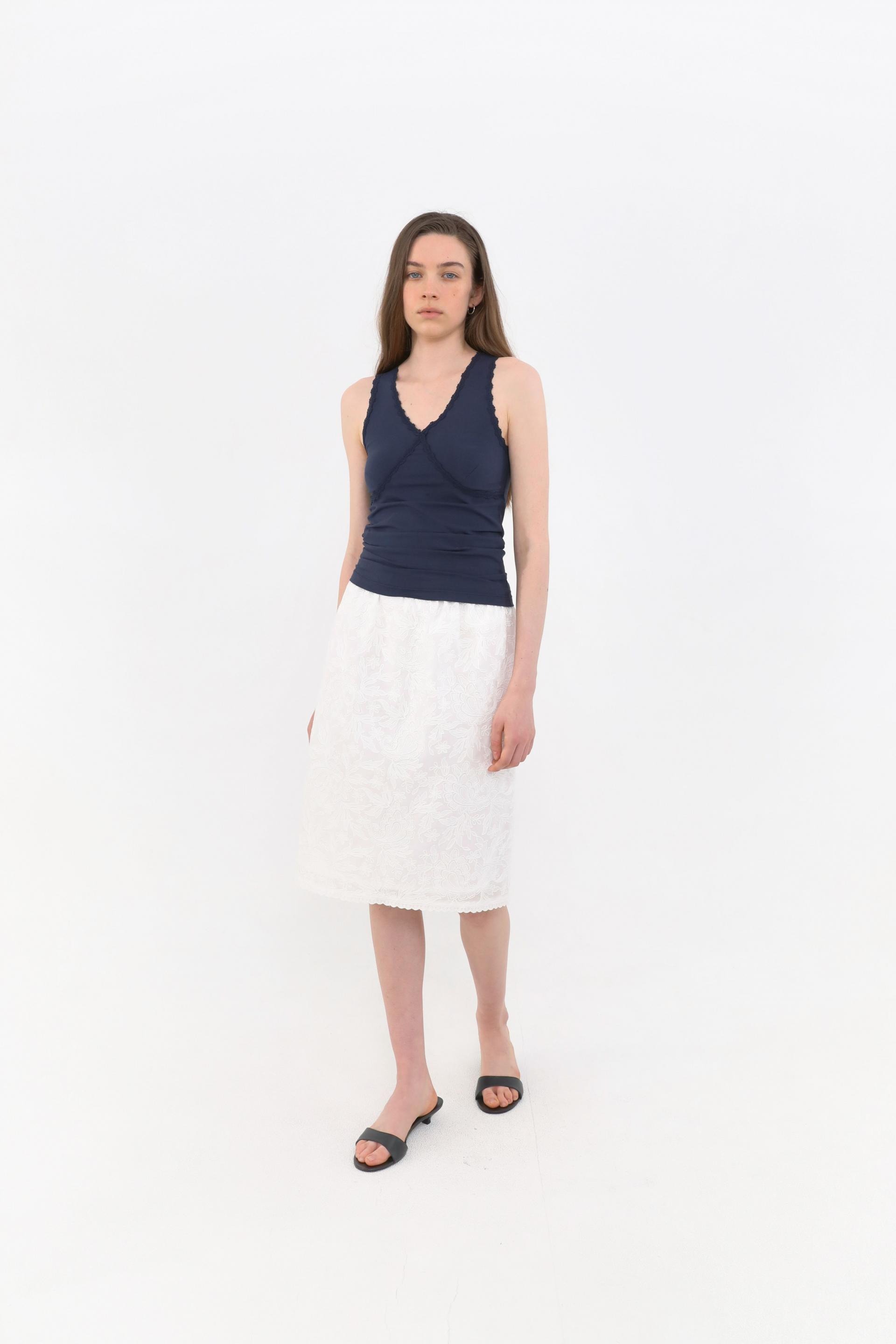 Eto Lace Sleeveless [Navy]
