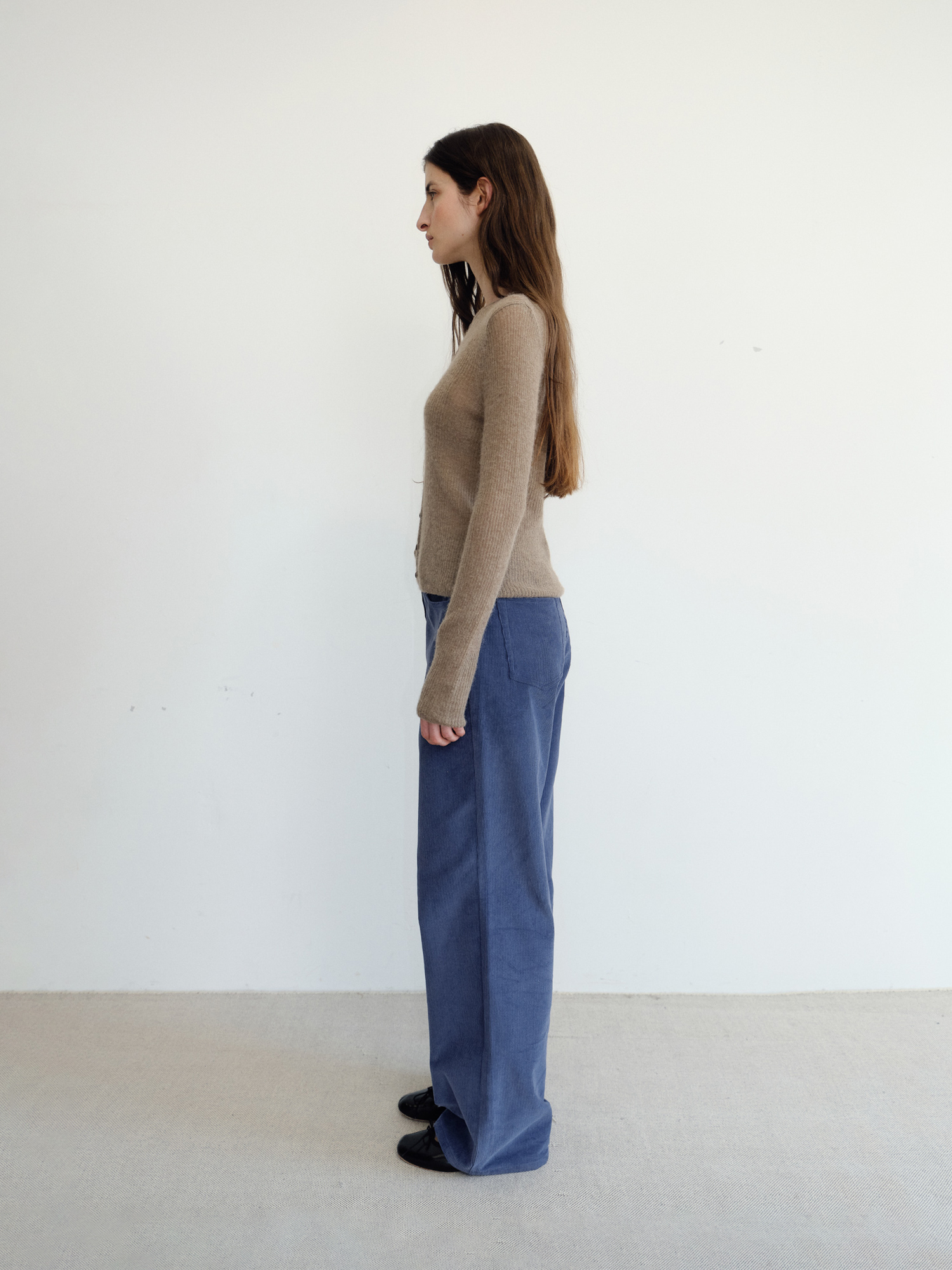 Elio Wool Knit Cardigan [Brown]