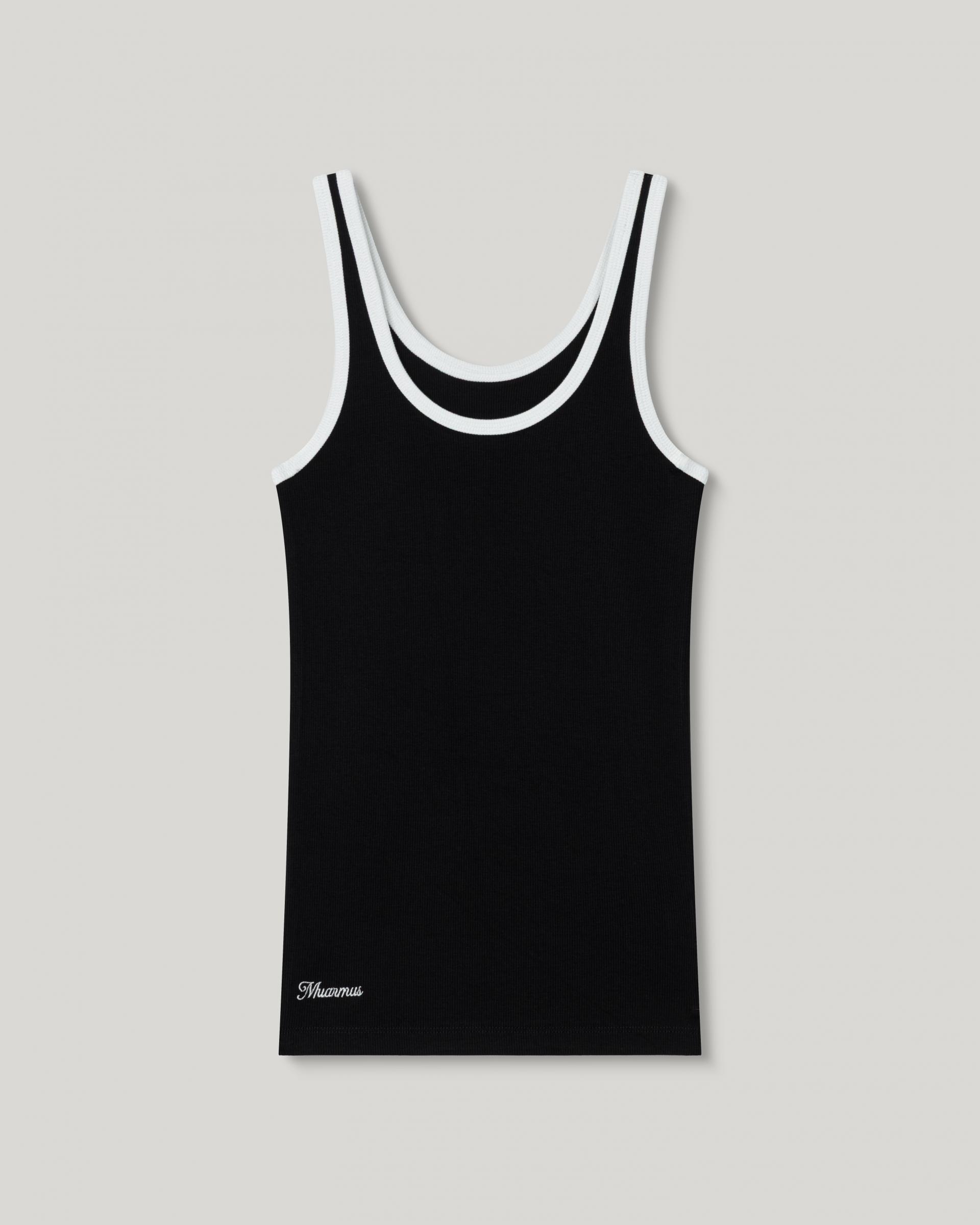 Leon Contrast Sleeveless [Black]