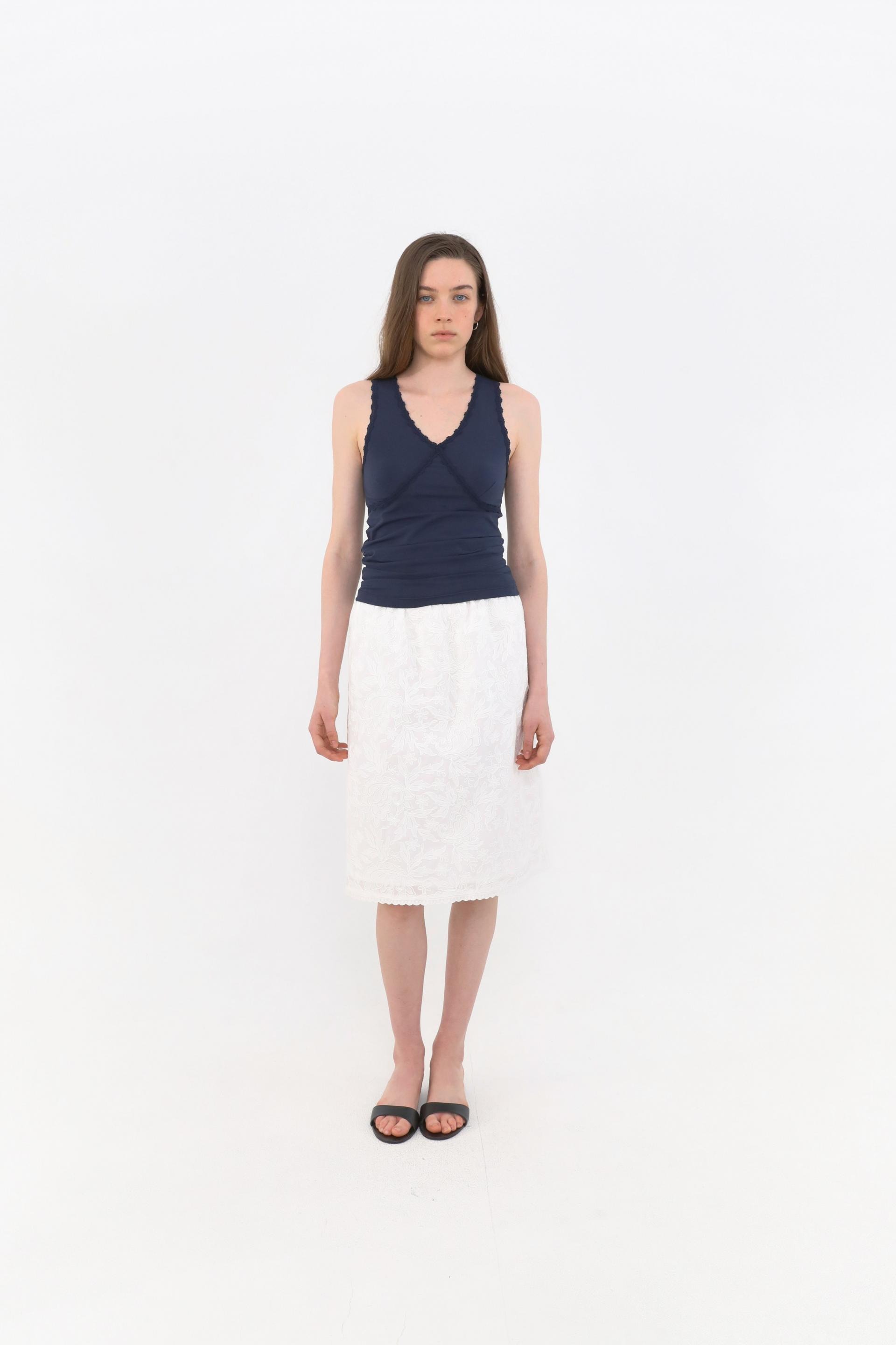 Eto Lace Sleeveless [Navy]