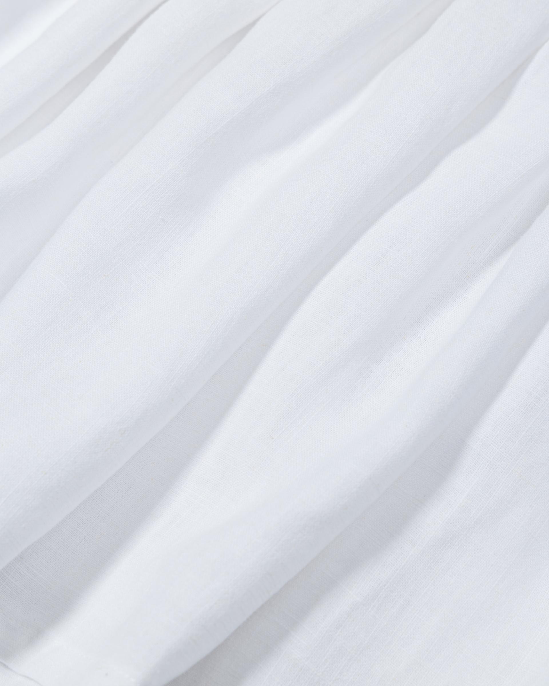 Rosy Pleated Linen Sleeveless [Ivory]