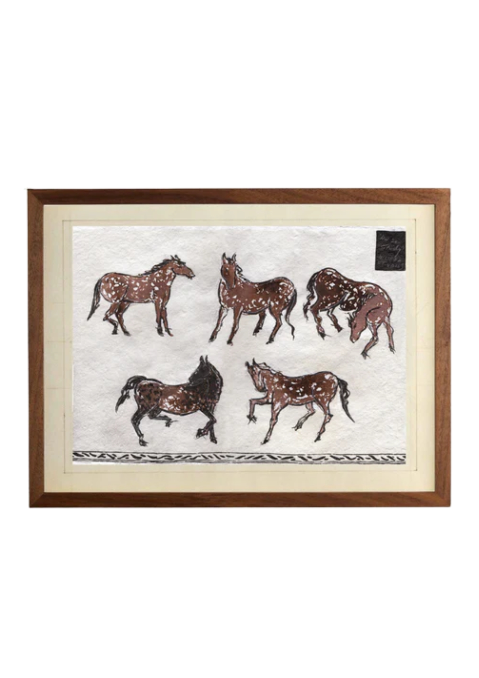Carla X Horse Drawing T-Shirt [Ivory]