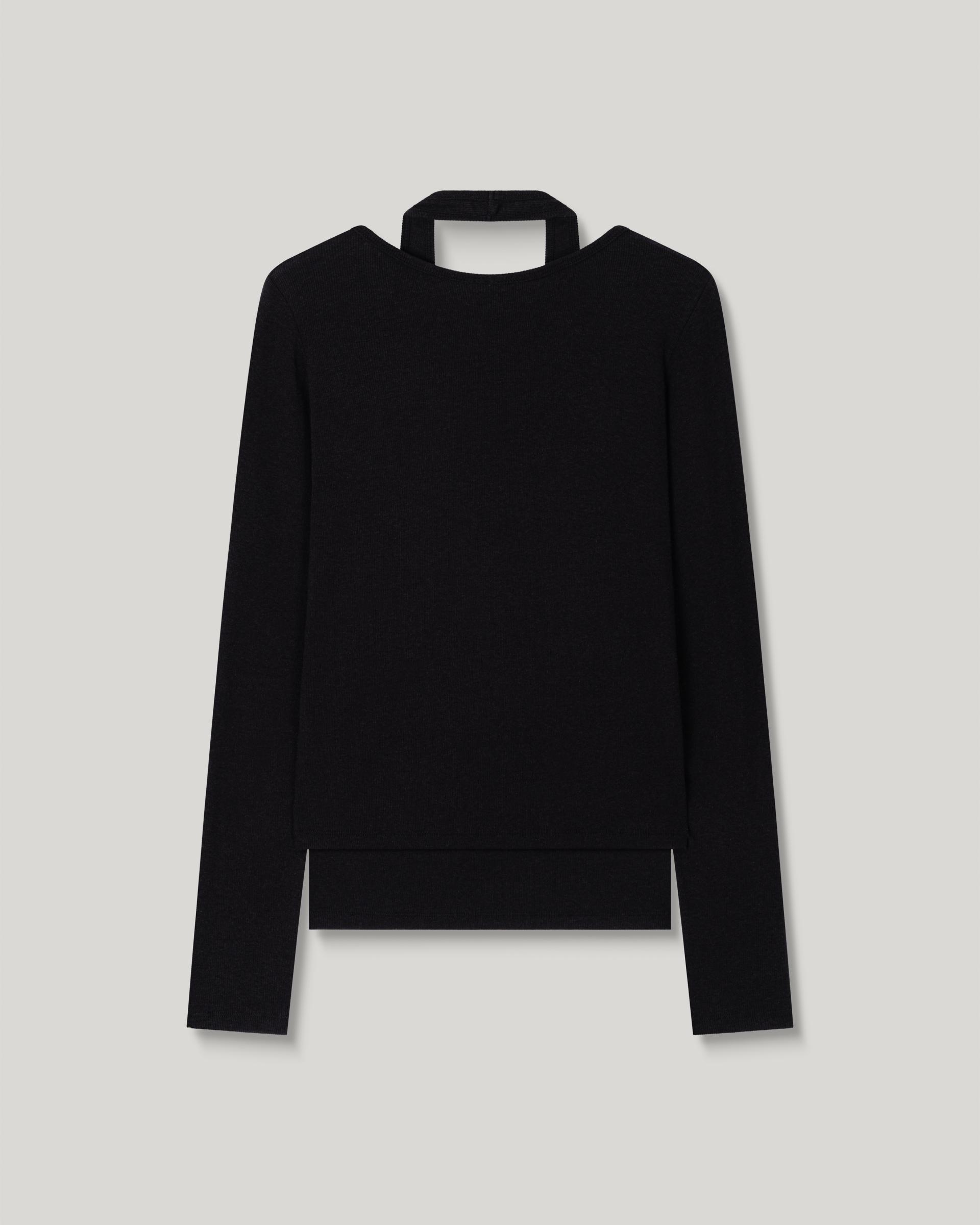 Loop Halter T-shirt [Black]