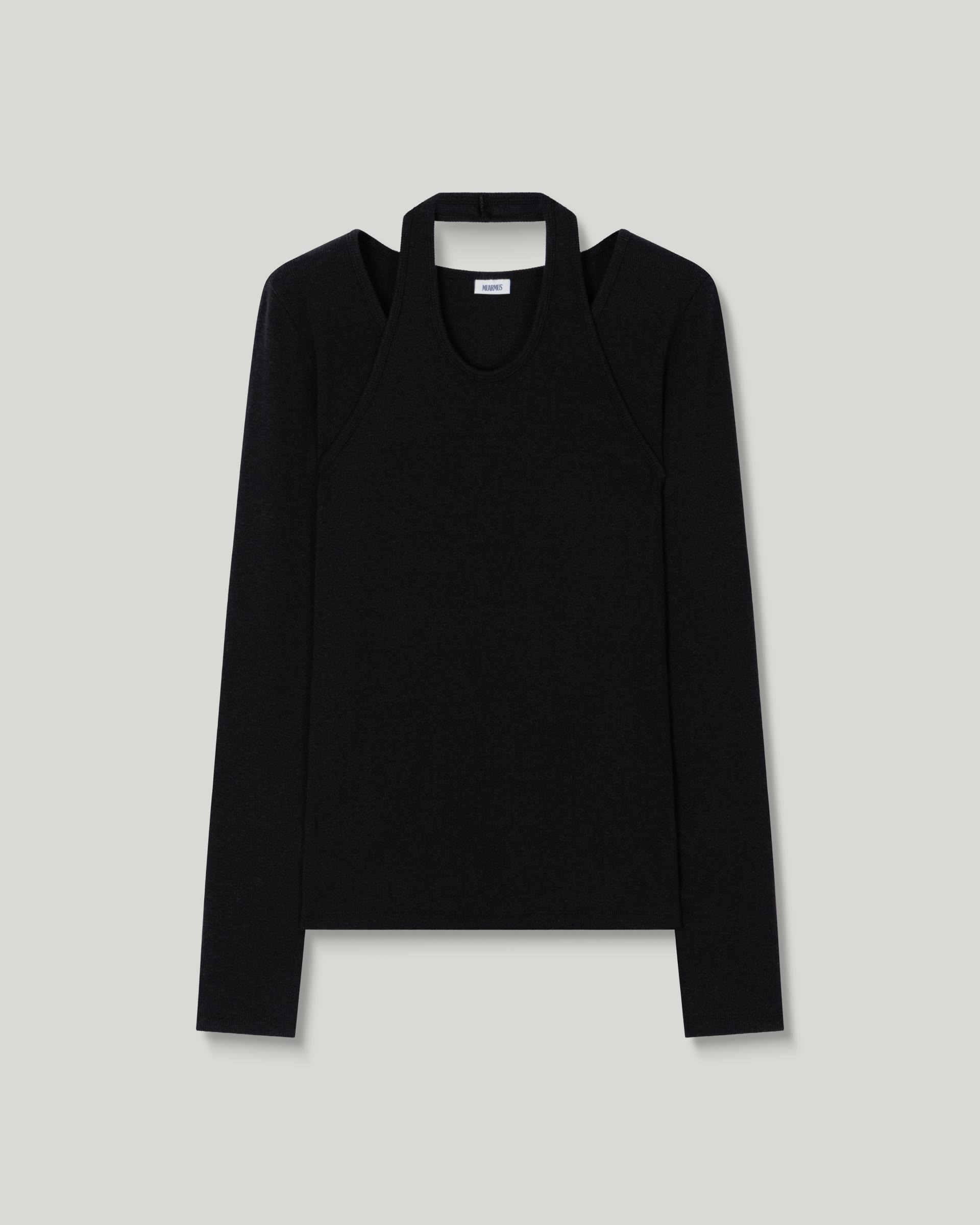 Loop Halter T-shirt [Black]