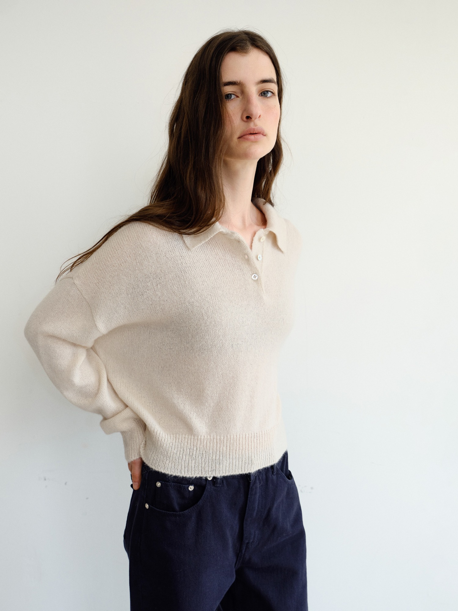 Alto Wool Collar Knit [Ivory]