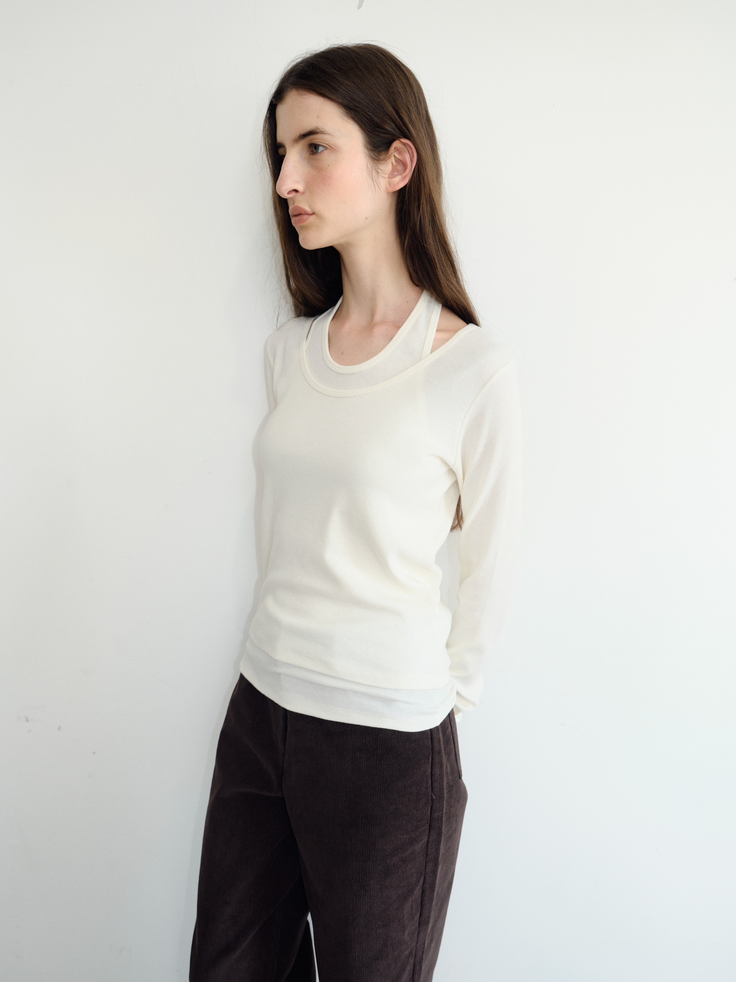 Loop Halter T-shirt [Ivory]