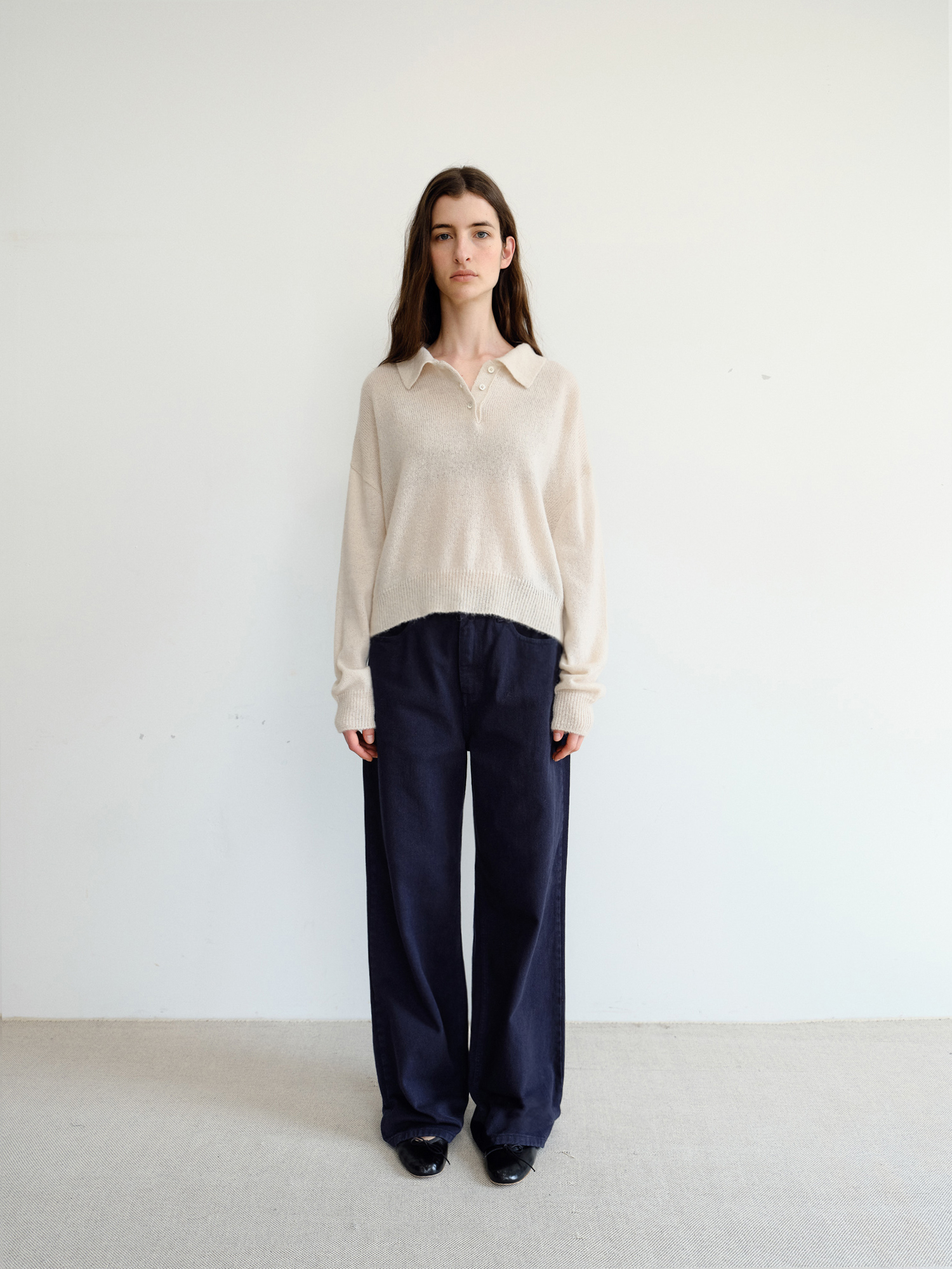 Alto Wool Collar Knit [Ivory]