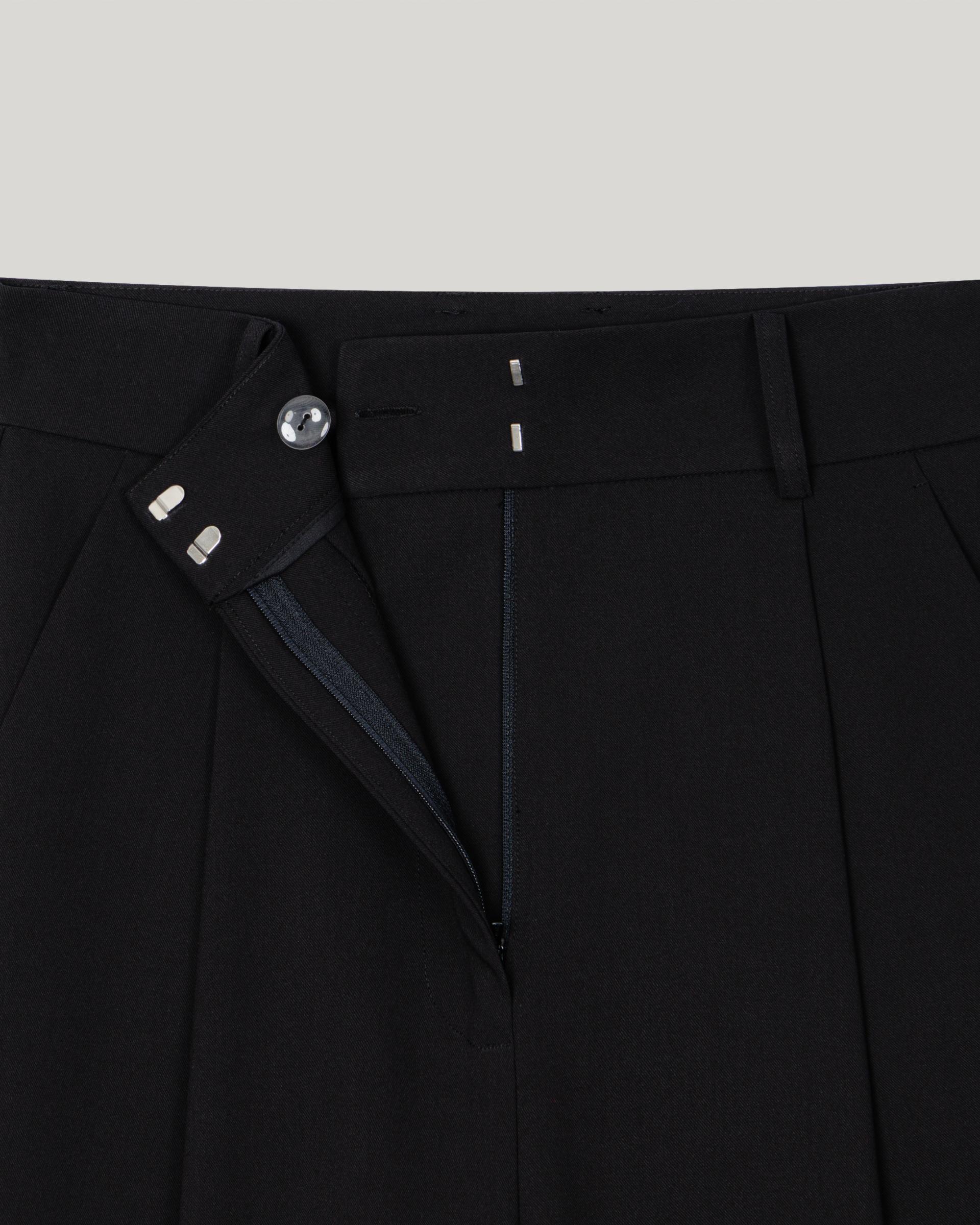 Grove Wool Wide Slacks [Black] (9/18일 순차배송)