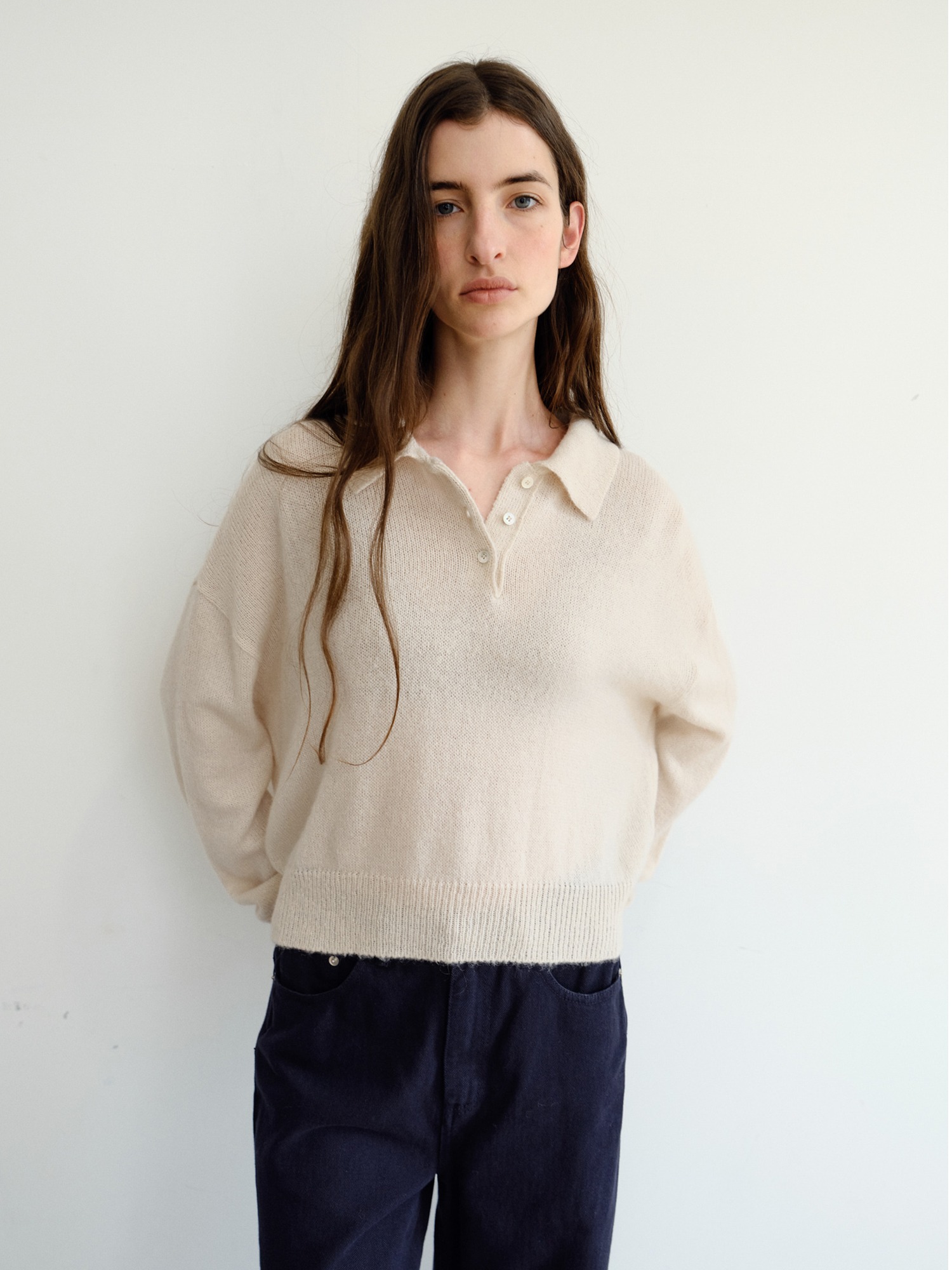 Alto Wool Collar Knit [Ivory]