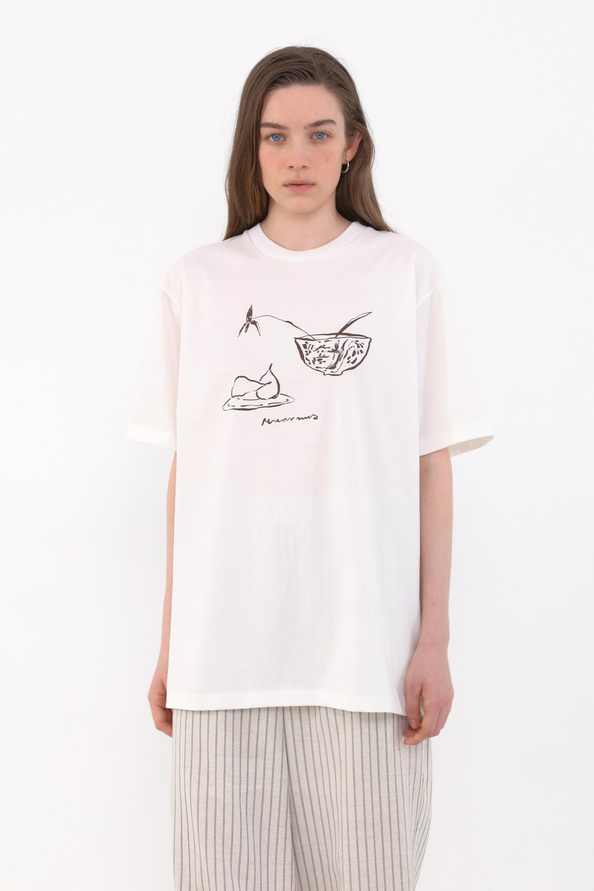 Carla X Fruit Drawing T-Shirt [Ivory]