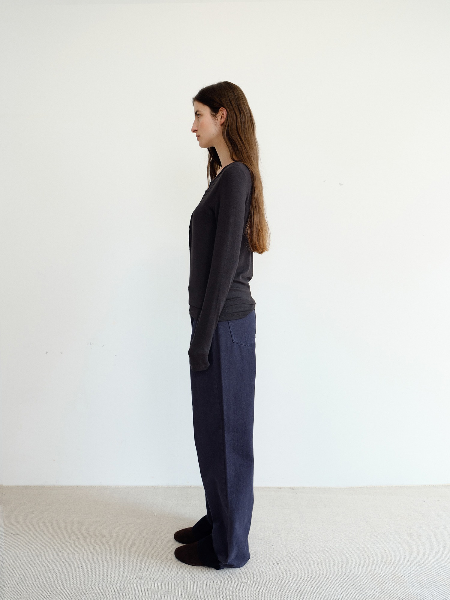 Veil Layered T-shirt [Black]