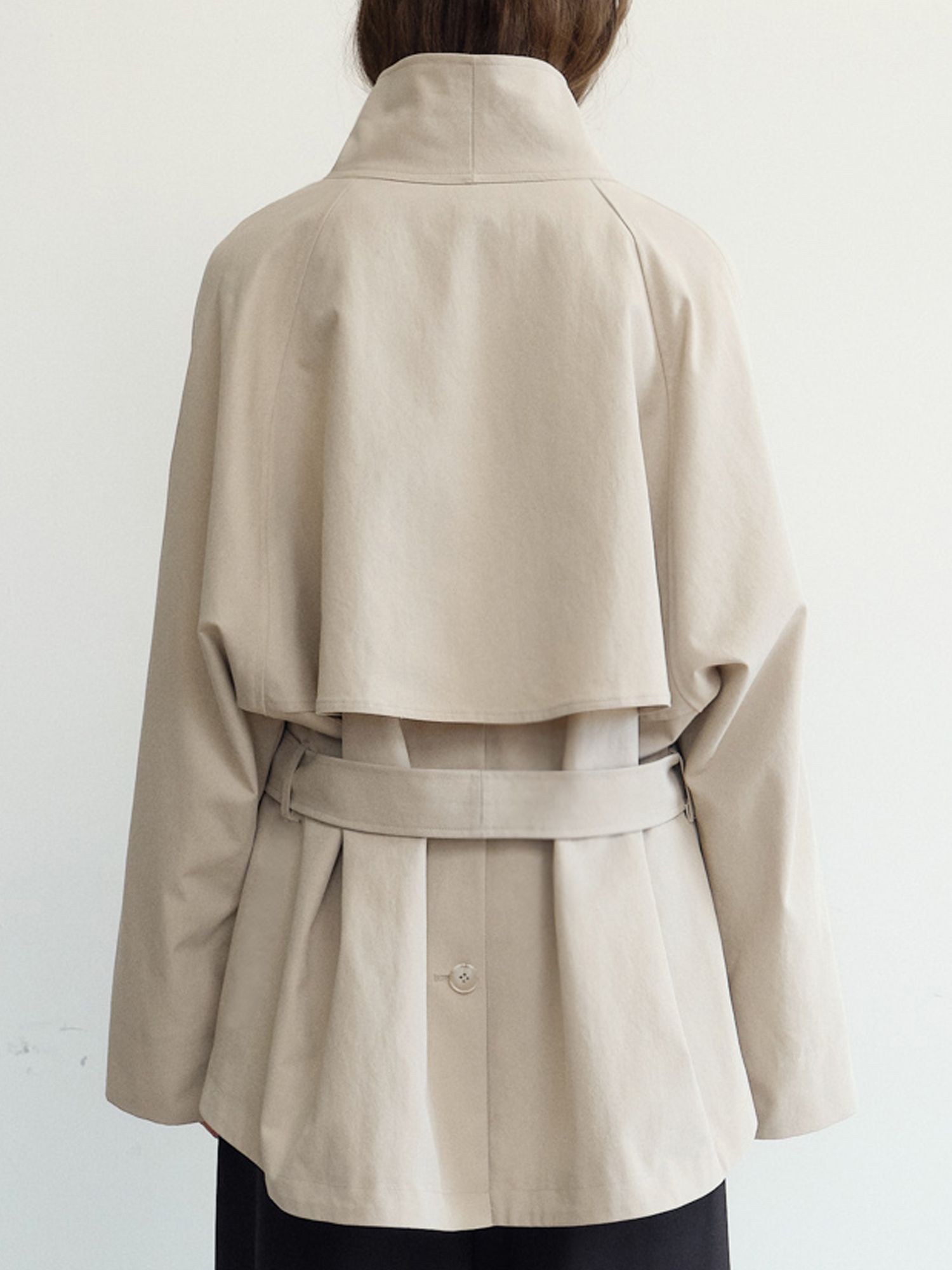 Dane Half Trench Coat [Beige]