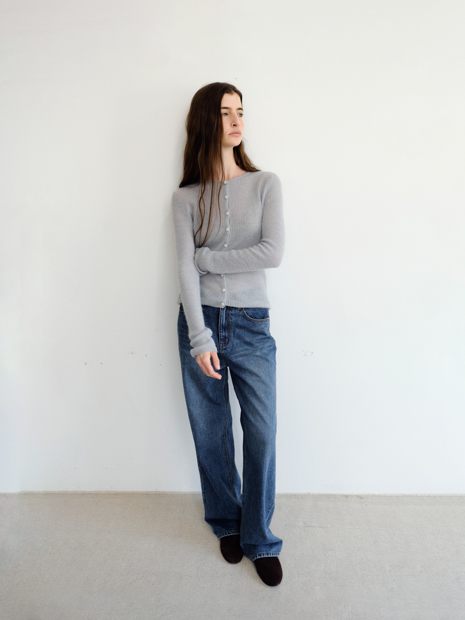 Elio Wool Knit Cardigan [Mint]