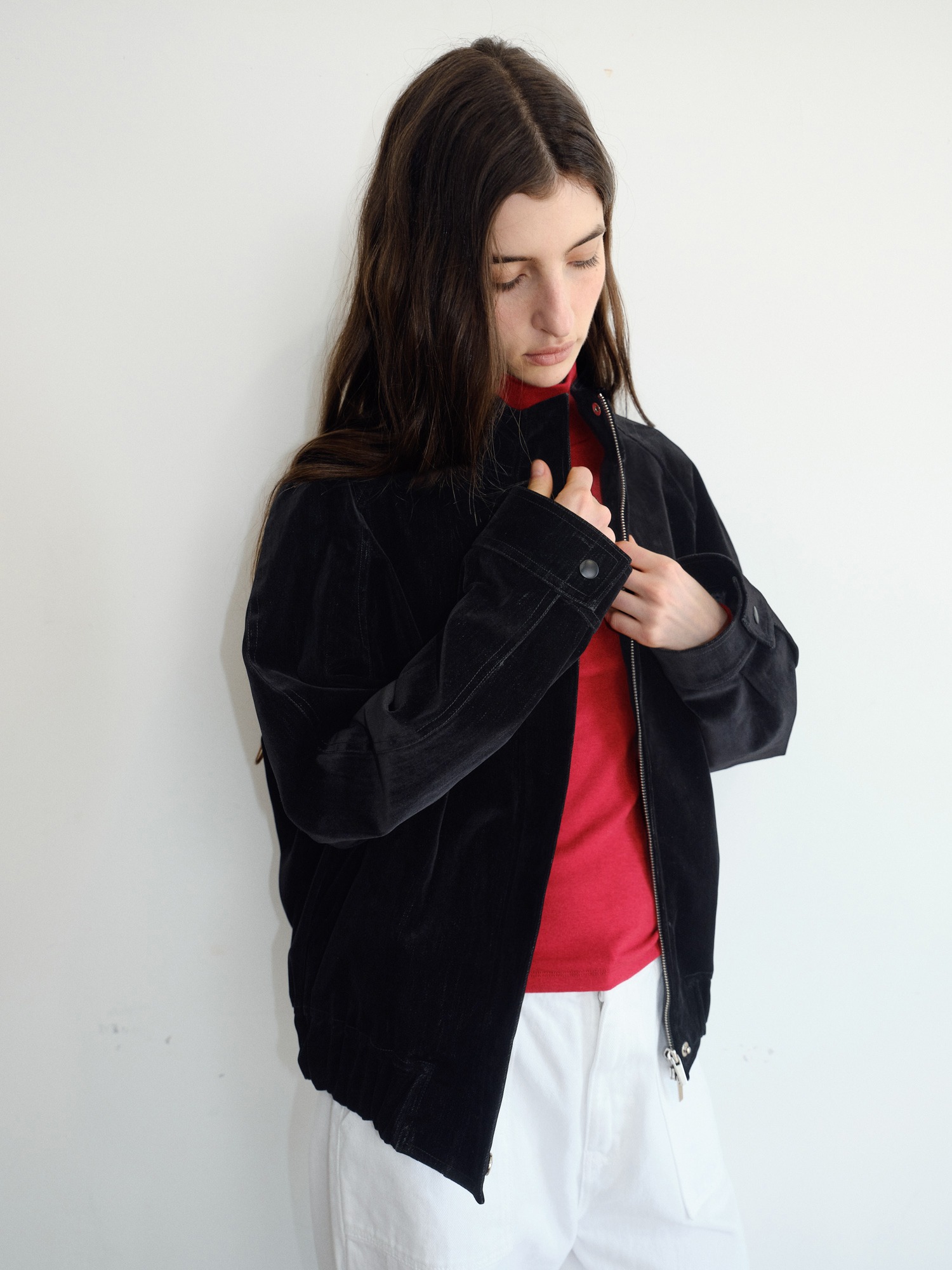 Walker Velvet Blouson [Black]