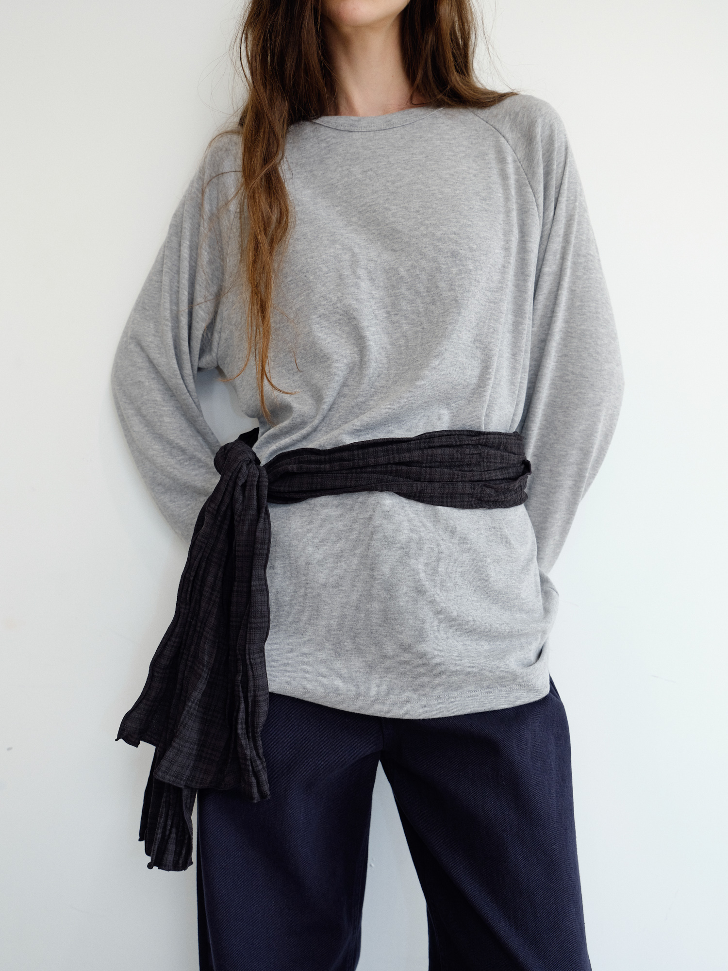 Ripple Check Scarf [Black]