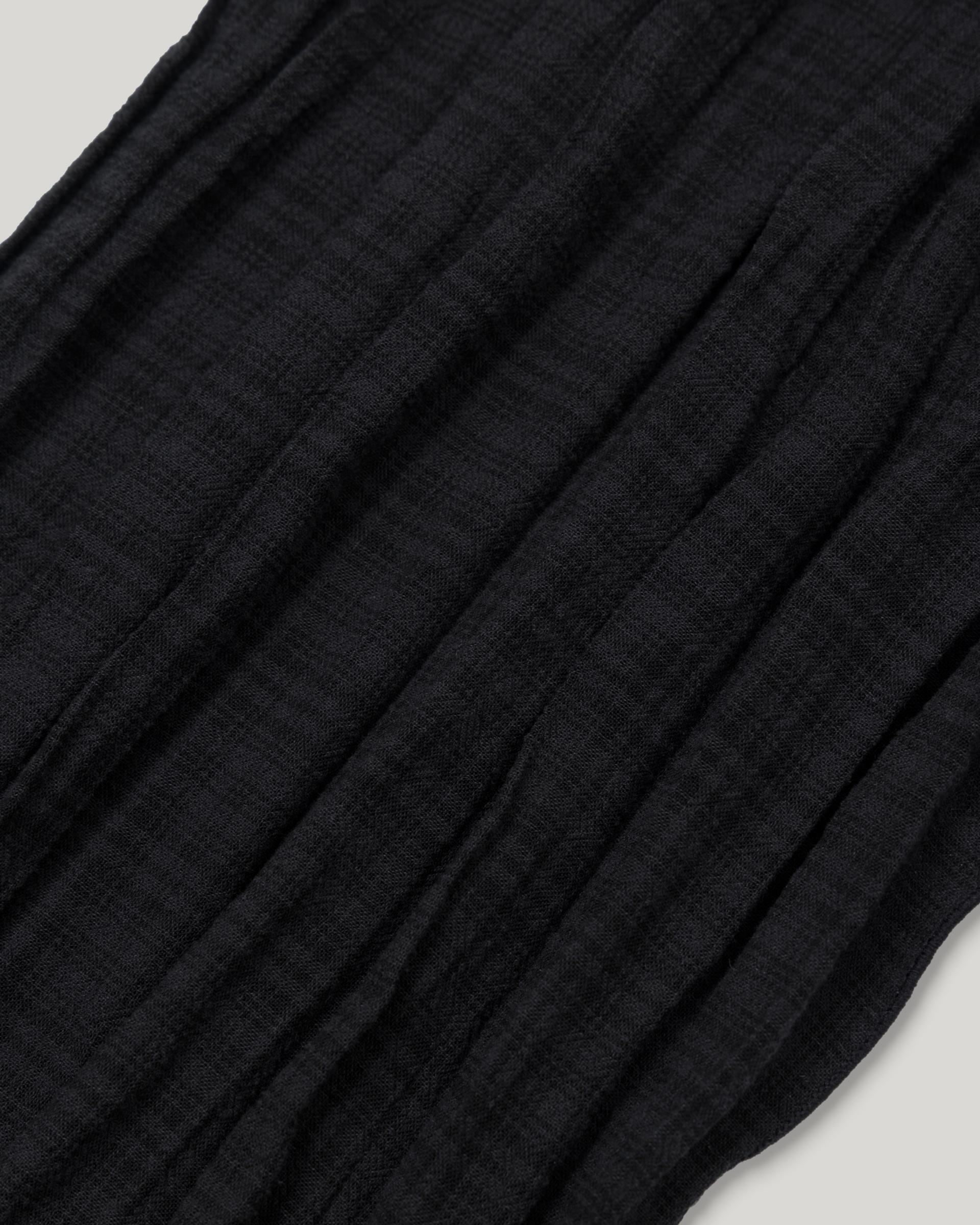 Ripple Check Scarf [Black]