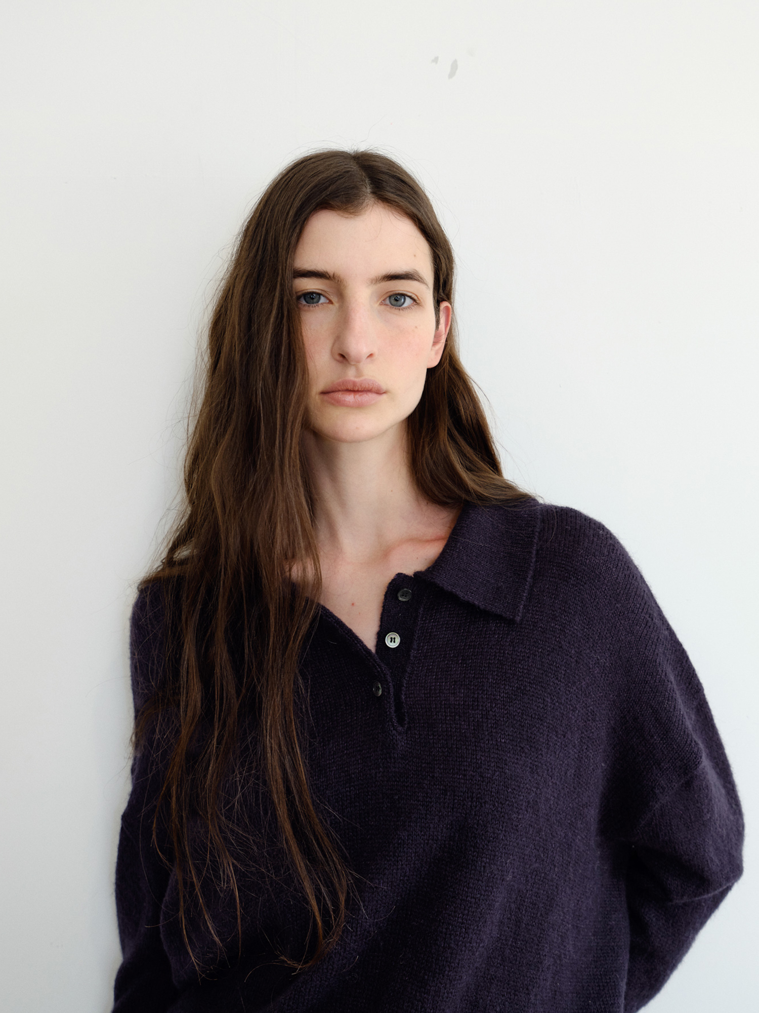 Alto Wool Collar Knit [Navy]