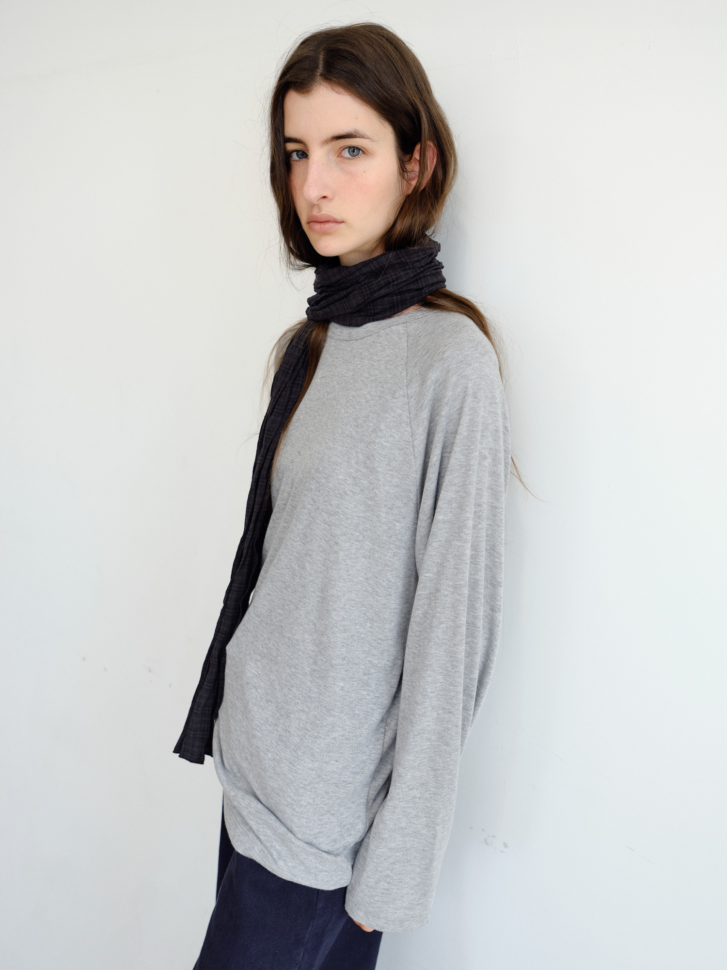 Ripple Check Scarf [Black]