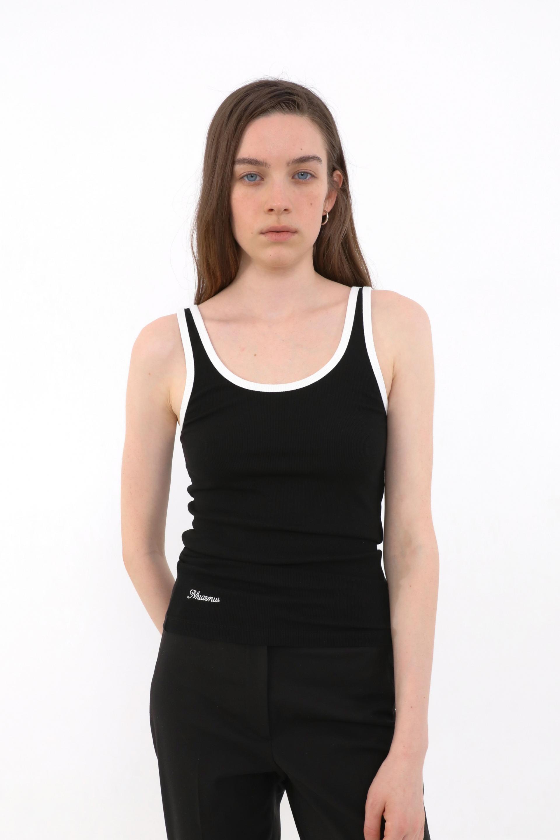 Leon Contrast Sleeveless [Black]