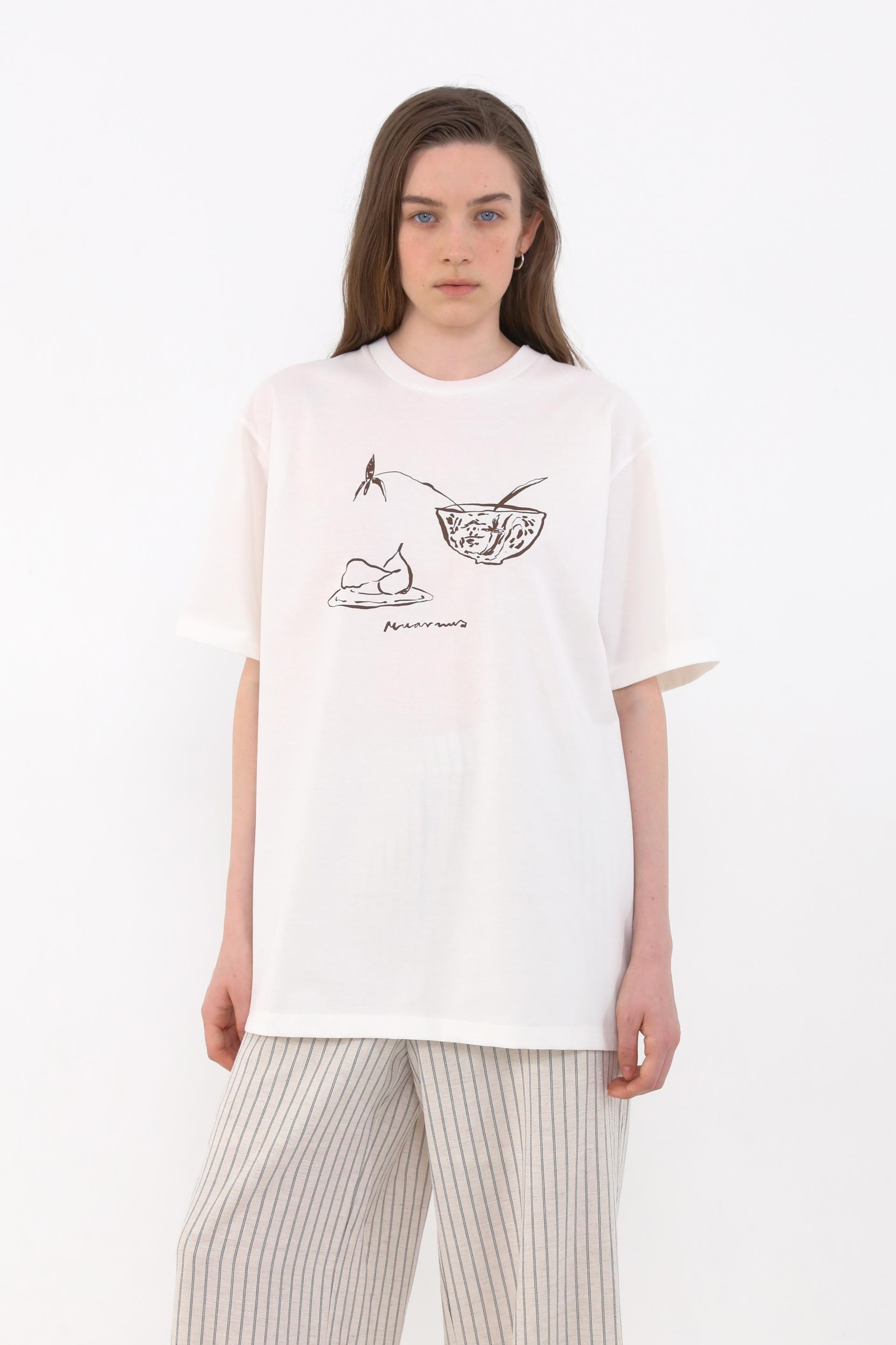 Carla X Fruit Drawing T-Shirt [Ivory]