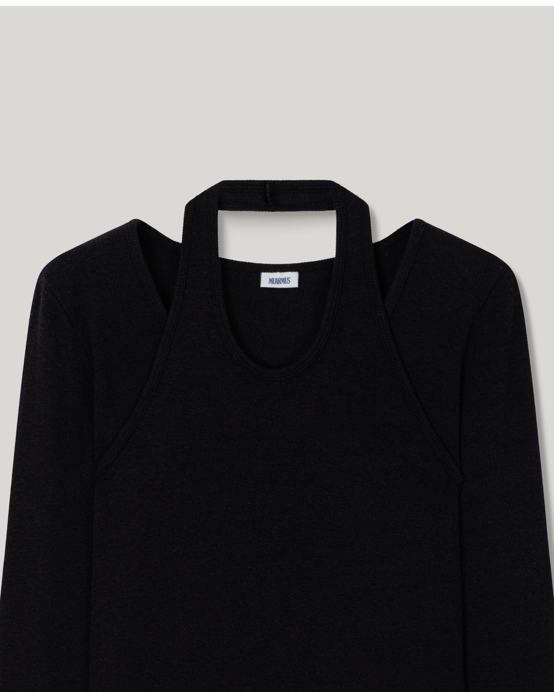 Loop Halter T-shirt [Black]